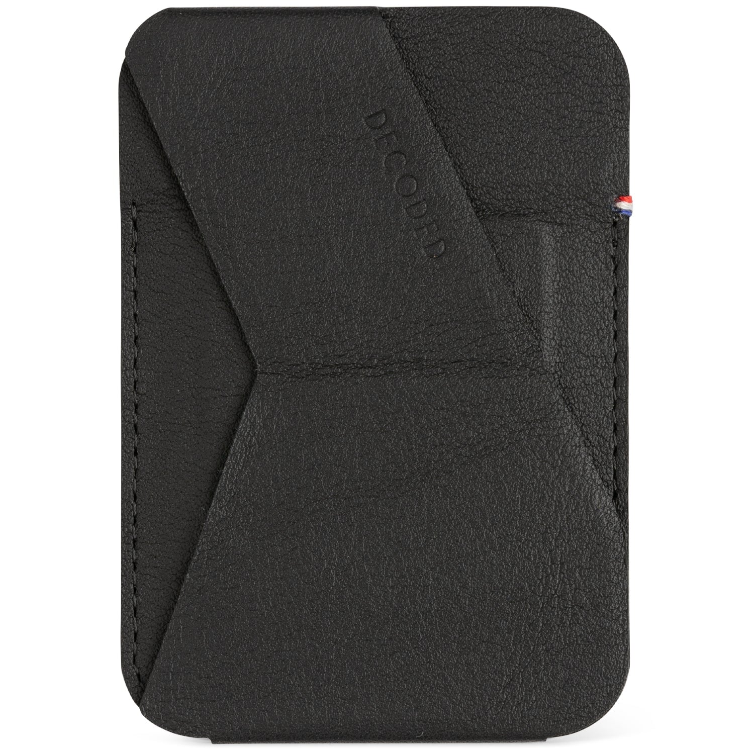 Leather MagSafe Card/Stand Sleeve, Black
