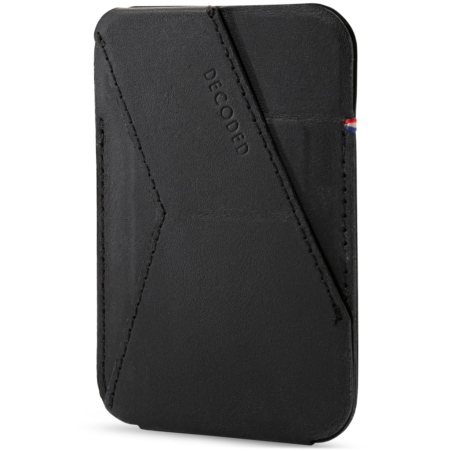 Leather MagSafe Card/Stand Sleeve, Black