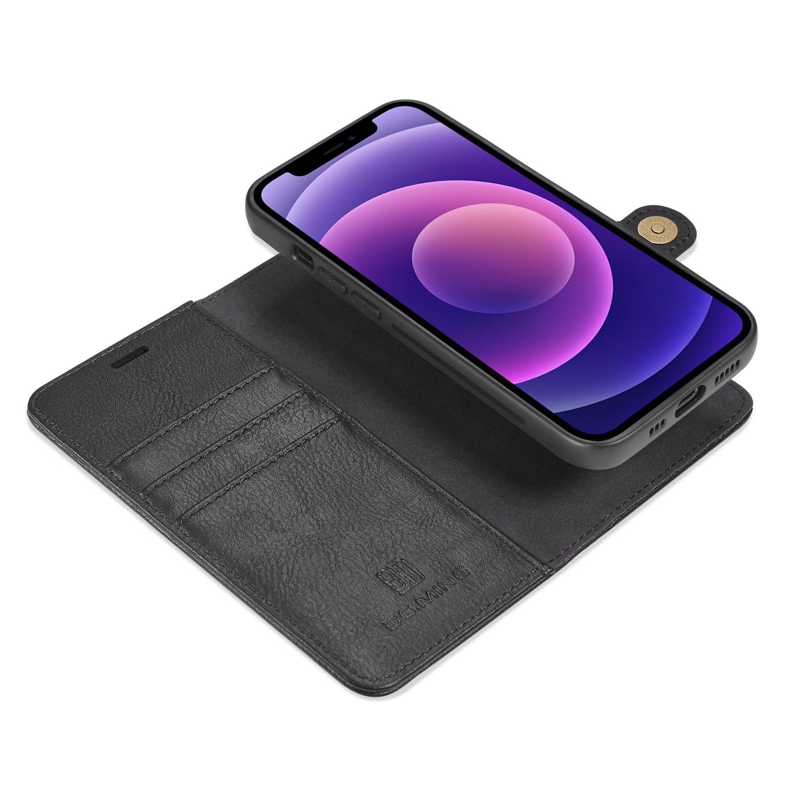 Étui portefeuille Magnet Wallet iPhone 13 Mini, Black
