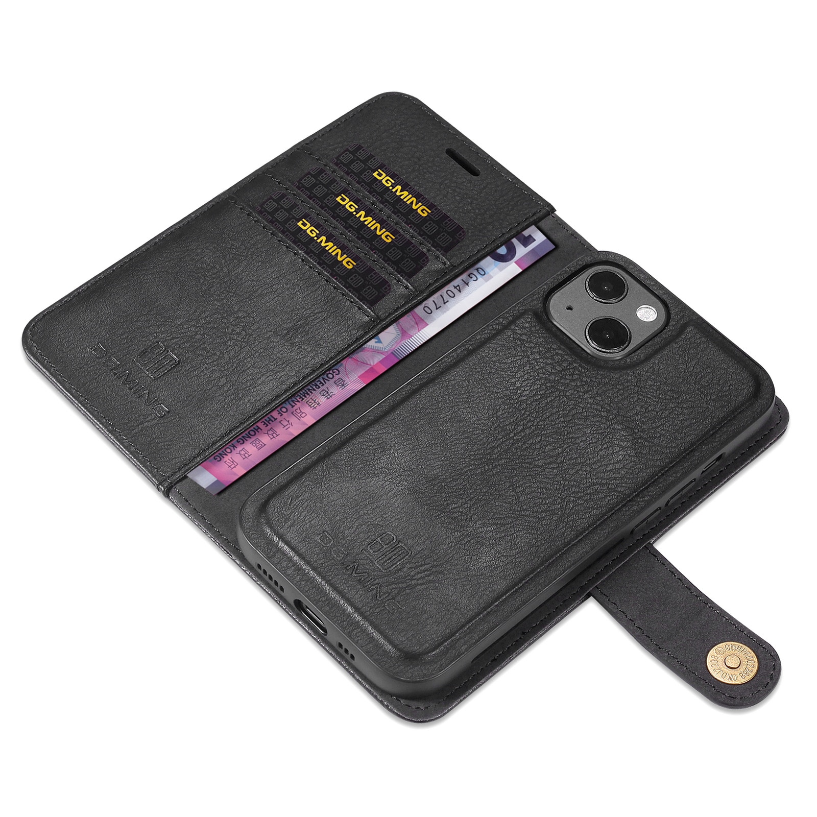 Étui portefeuille Magnet Wallet iPhone 13 Mini Black