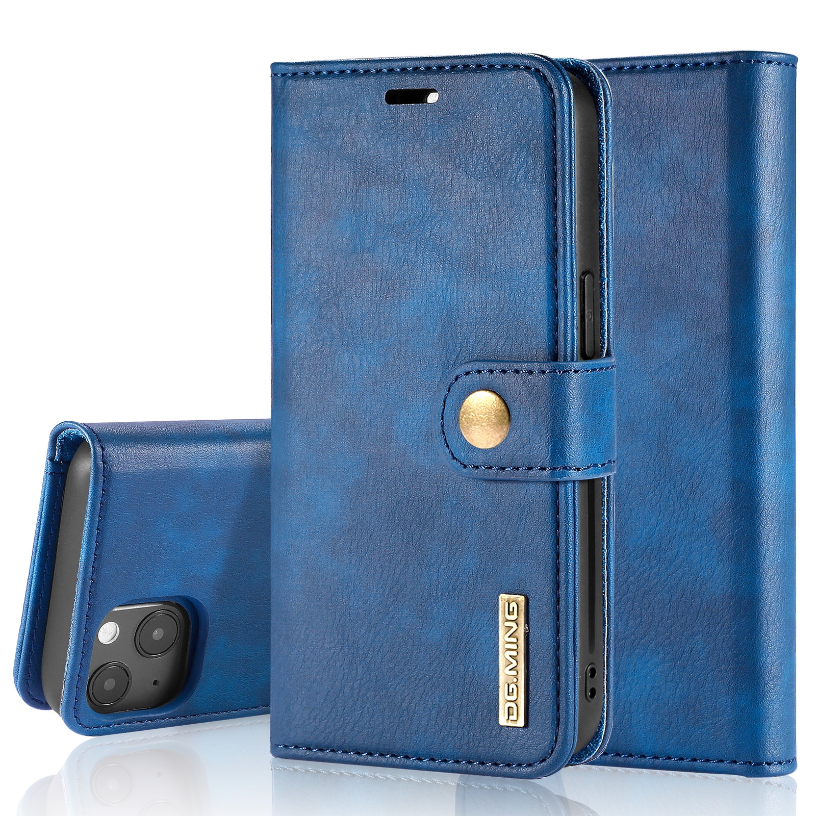 Étui portefeuille Magnet Wallet iPhone 14 Plus Blue