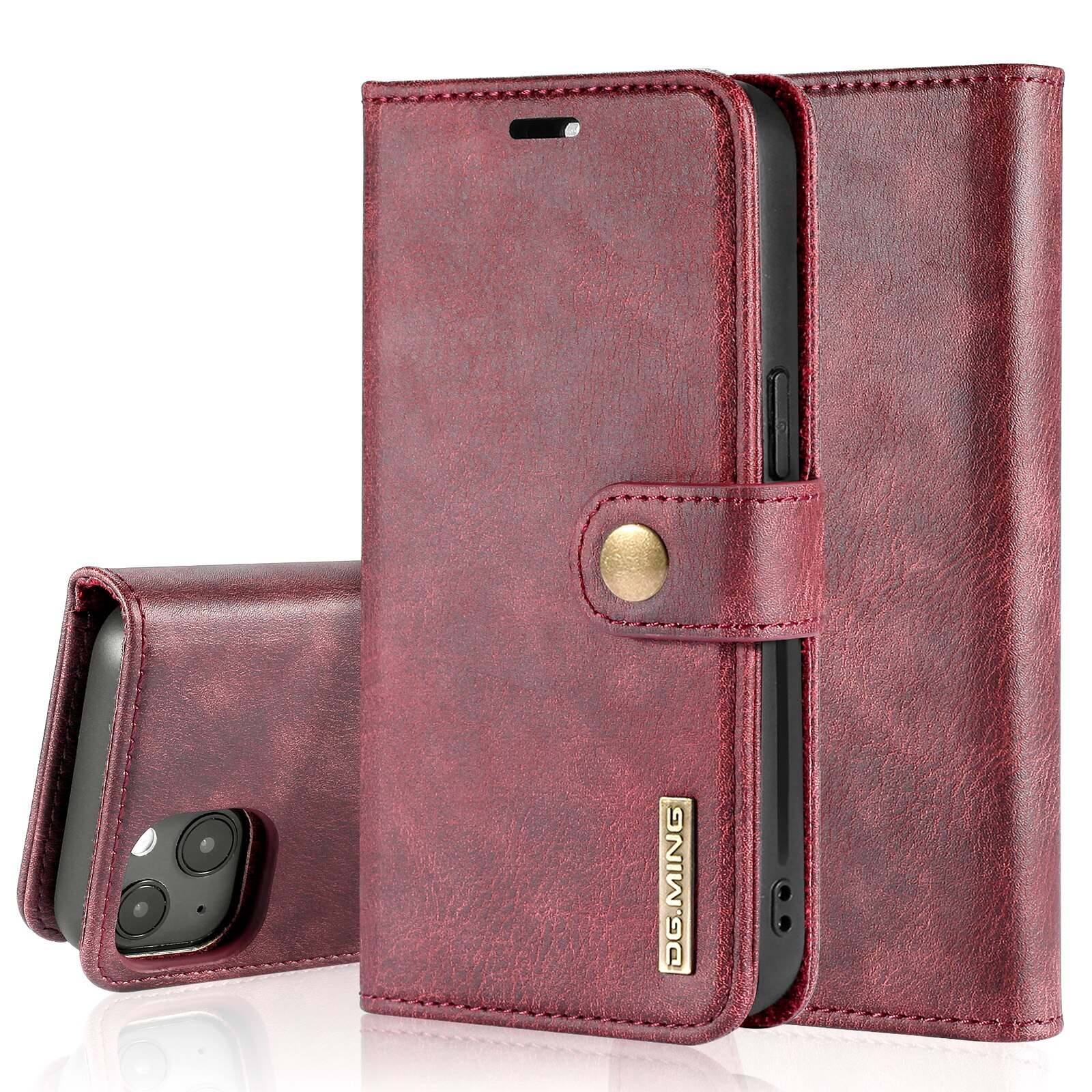 Étui portefeuille Magnet Wallet iPhone 13 Mini, Red