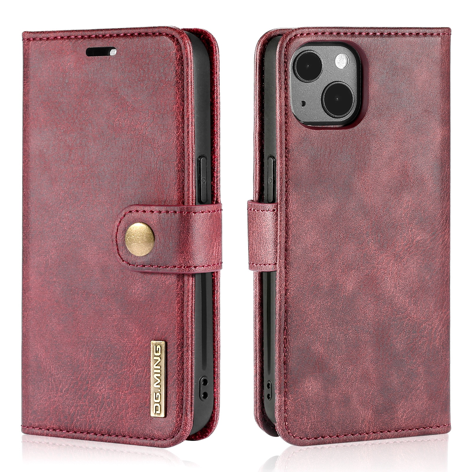 Étui portefeuille Magnet Wallet iPhone 13 Mini, Red