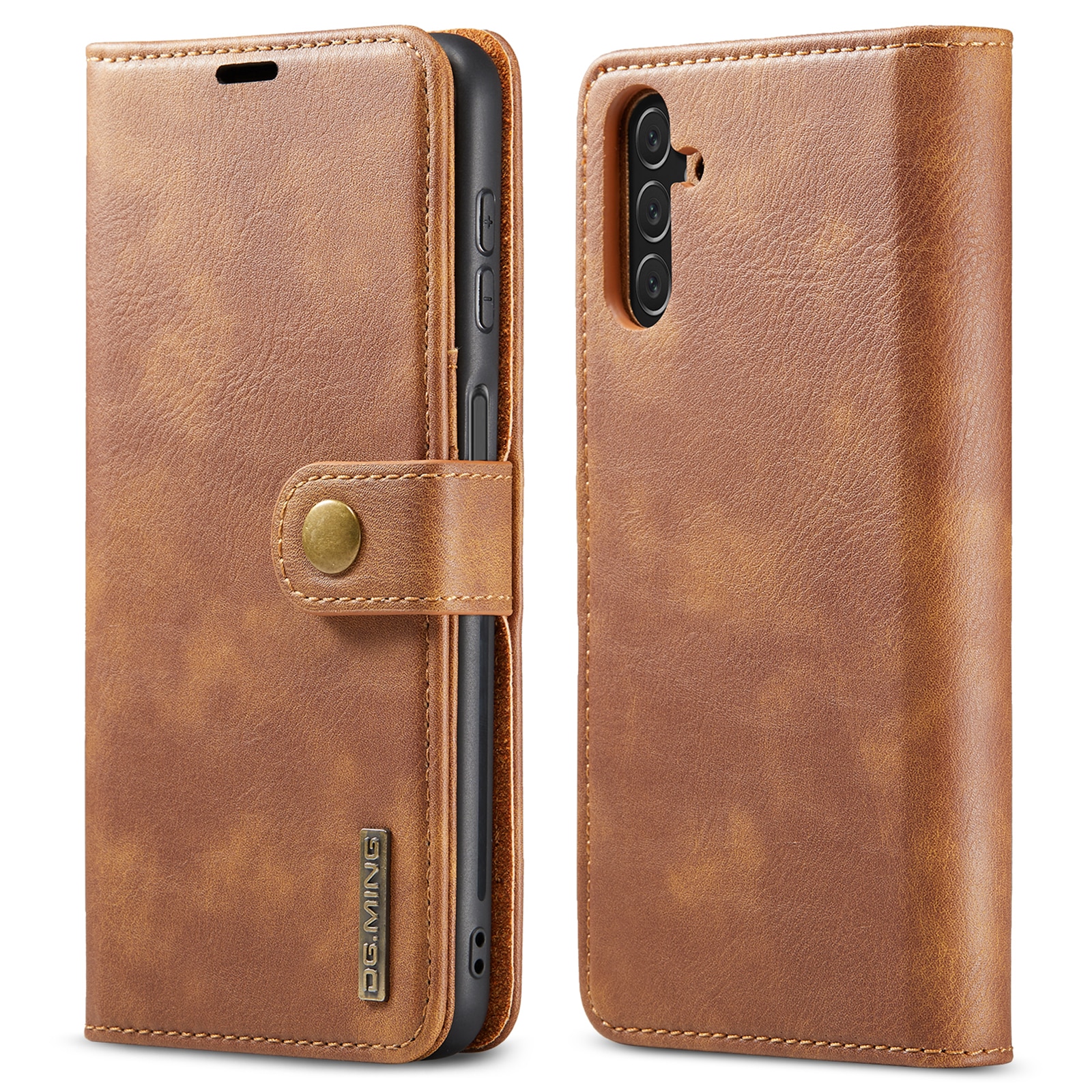 Étui portefeuille Magnet Wallet Samsung Galaxy A14, Cognac