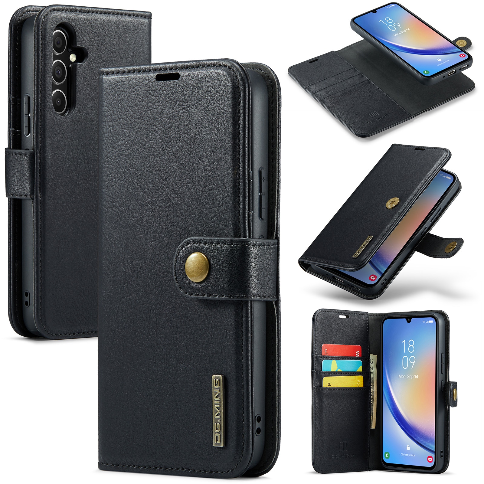 Étui portefeuille Magnet Wallet Samsung Galaxy A34, Black