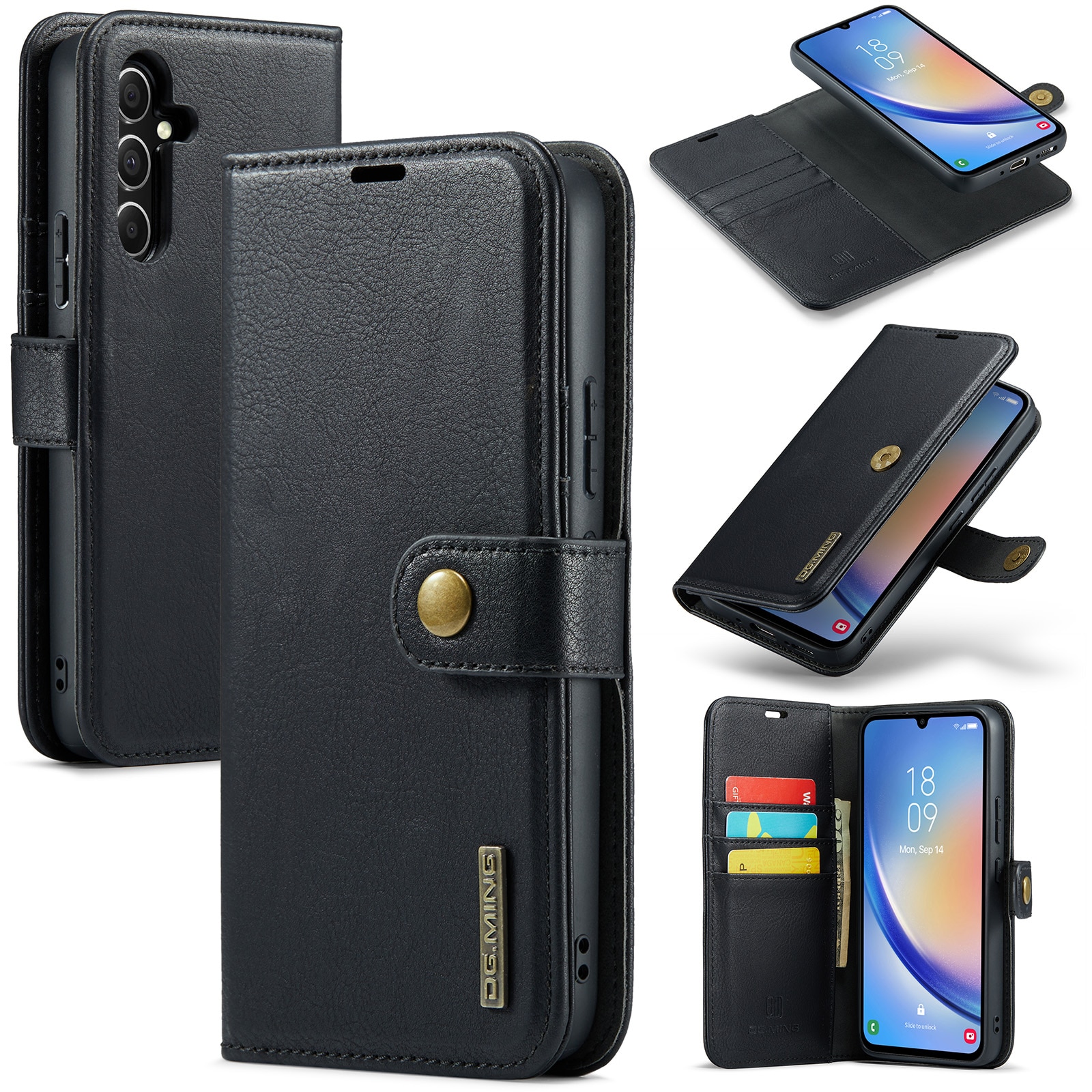 Étui portefeuille Magnet Wallet Samsung Galaxy A25, Black