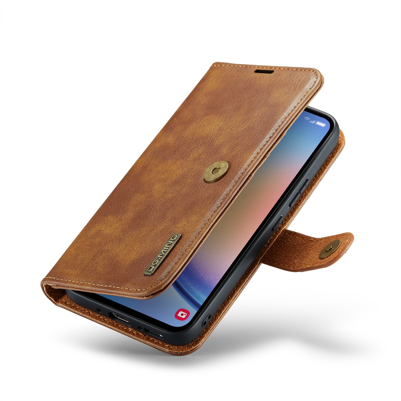 Étui portefeuille Magnet Wallet Samsung Galaxy A34, Cognac