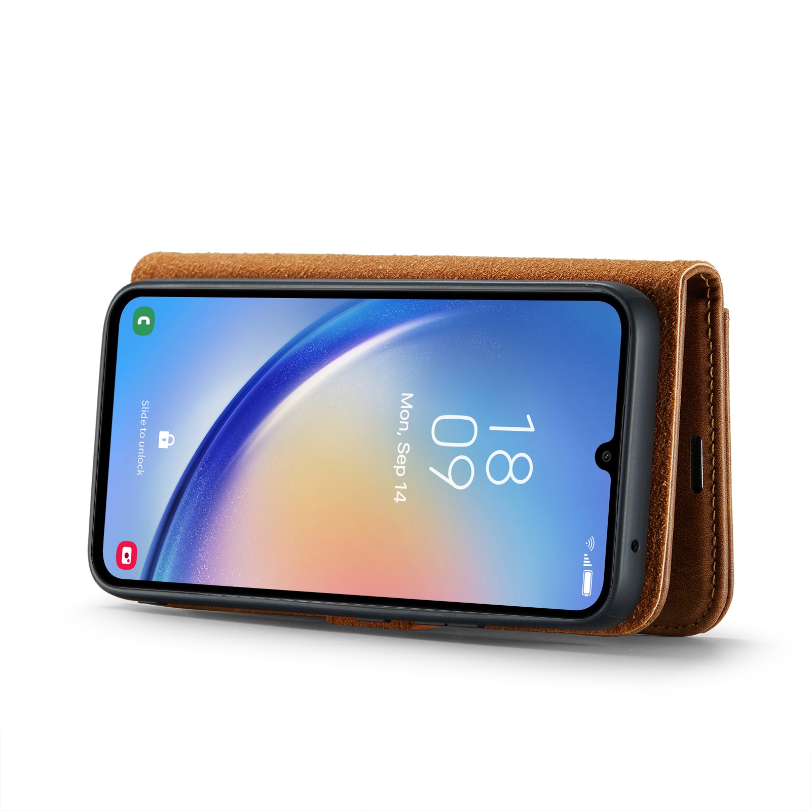 Étui portefeuille Magnet Wallet Samsung Galaxy A34, Cognac