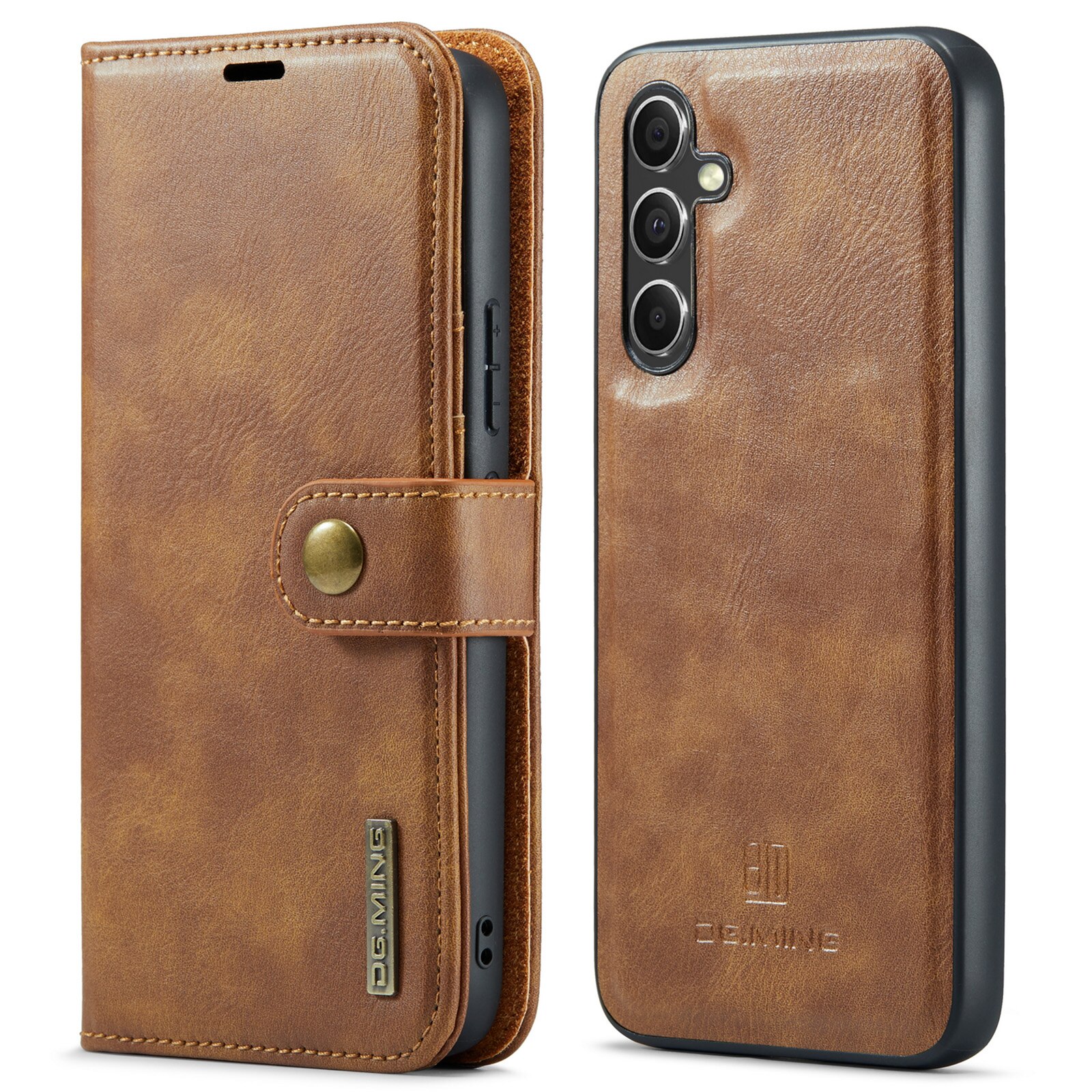 Étui portefeuille Magnet Wallet Samsung Galaxy A34, Cognac