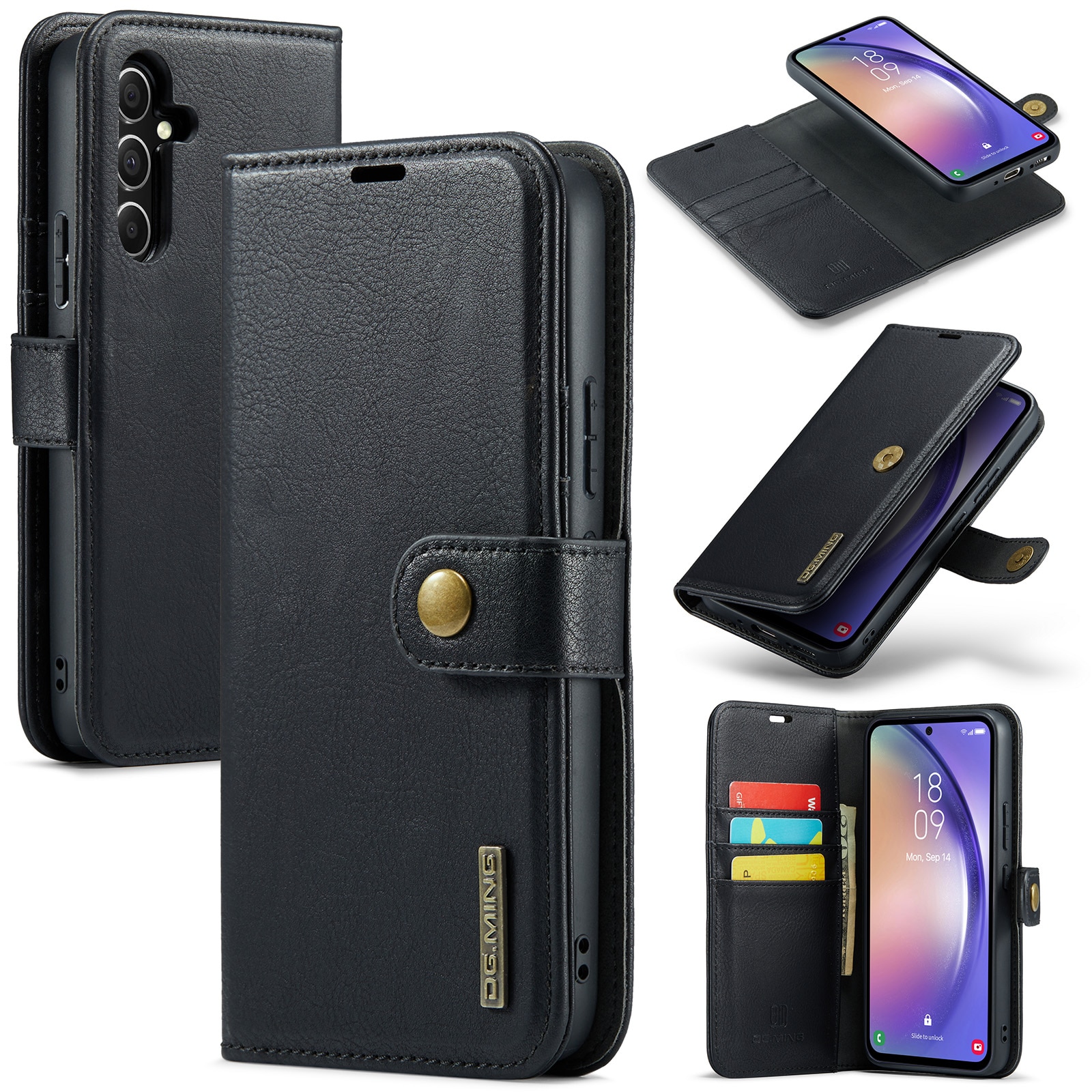 Étui portefeuille Magnet Wallet Samsung Galaxy A54, Black