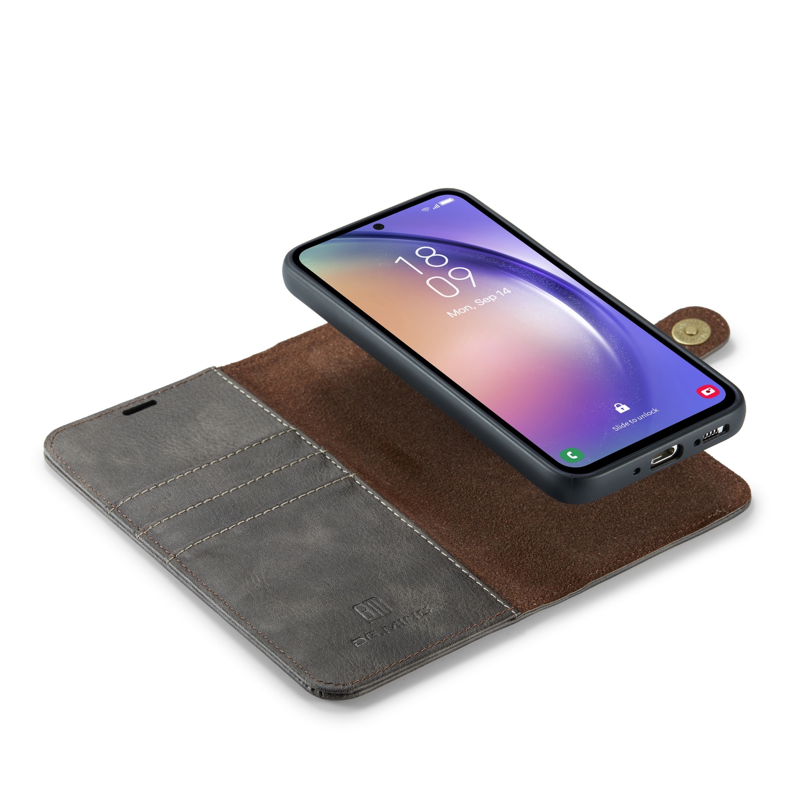 Étui portefeuille Magnet Wallet Samsung Galaxy A54, Brown