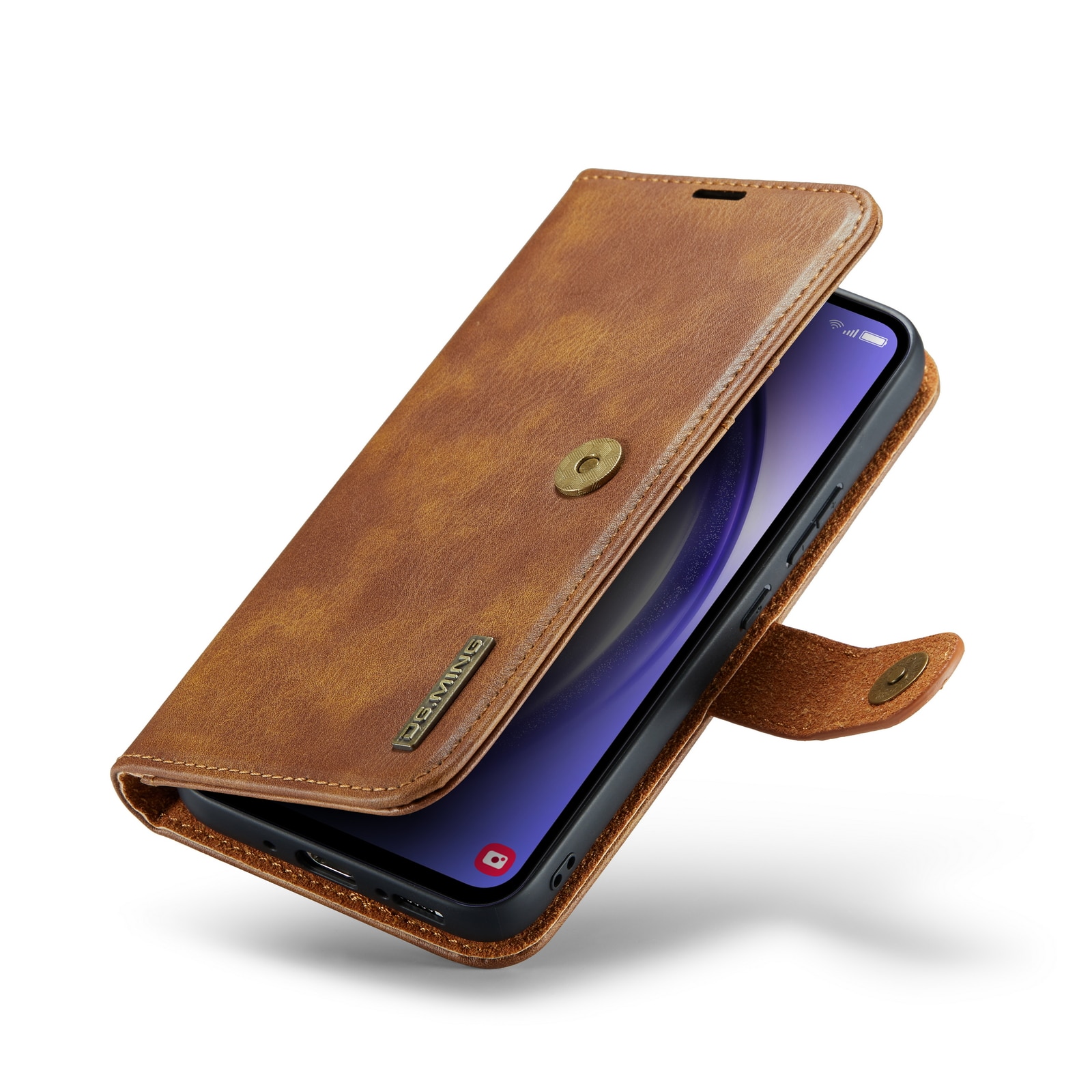 Étui portefeuille Magnet Wallet Samsung Galaxy A54, Cognac