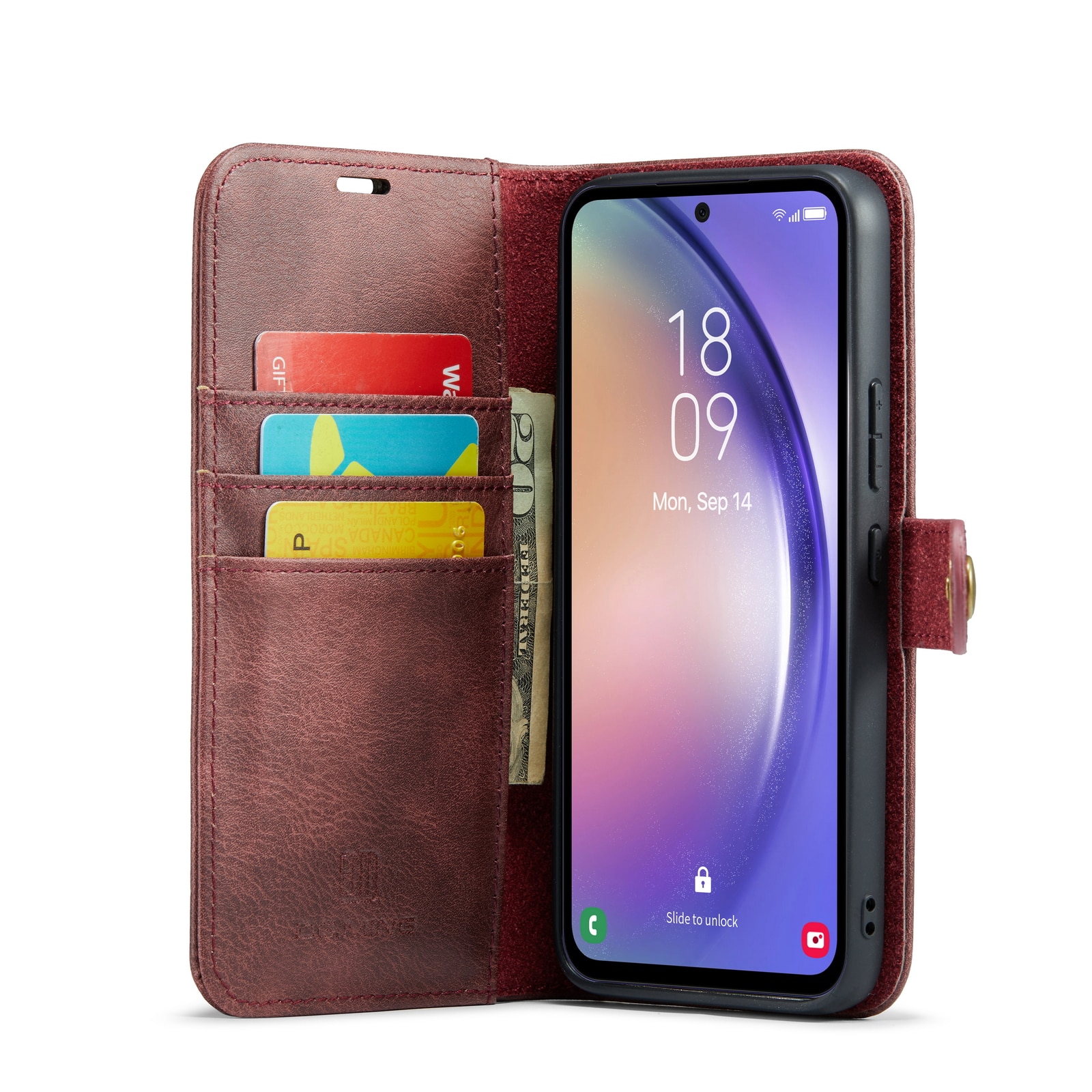 Étui portefeuille Magnet Wallet Samsung Galaxy S23 FE, Red