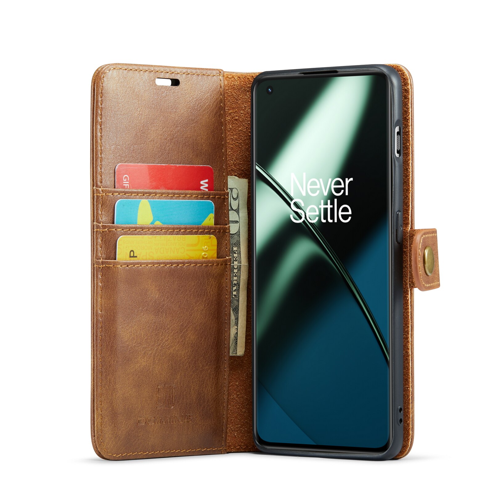 Étui portefeuille Magnet Wallet  OnePlus 11, Cognac
