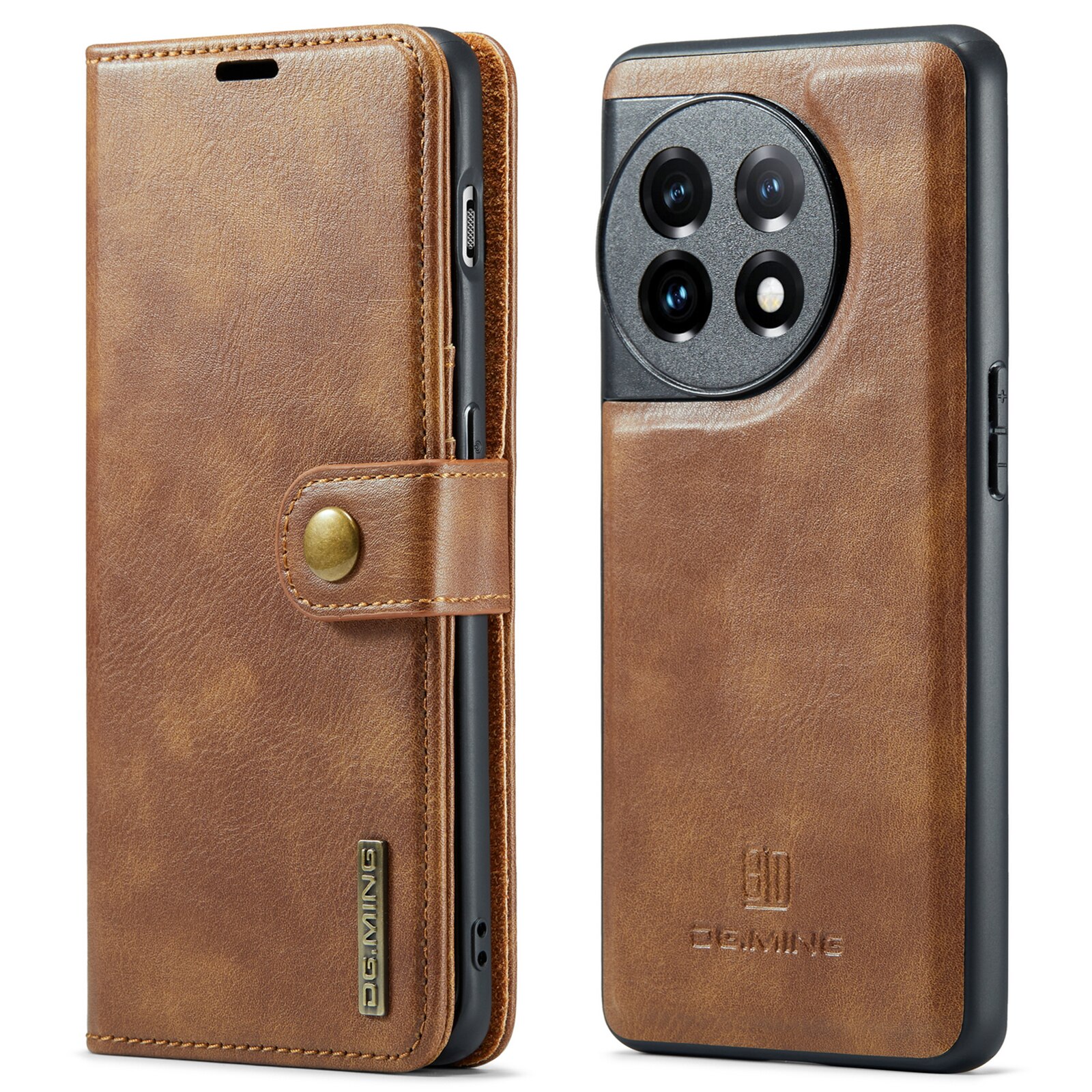 Étui portefeuille Magnet Wallet  OnePlus 11, Cognac