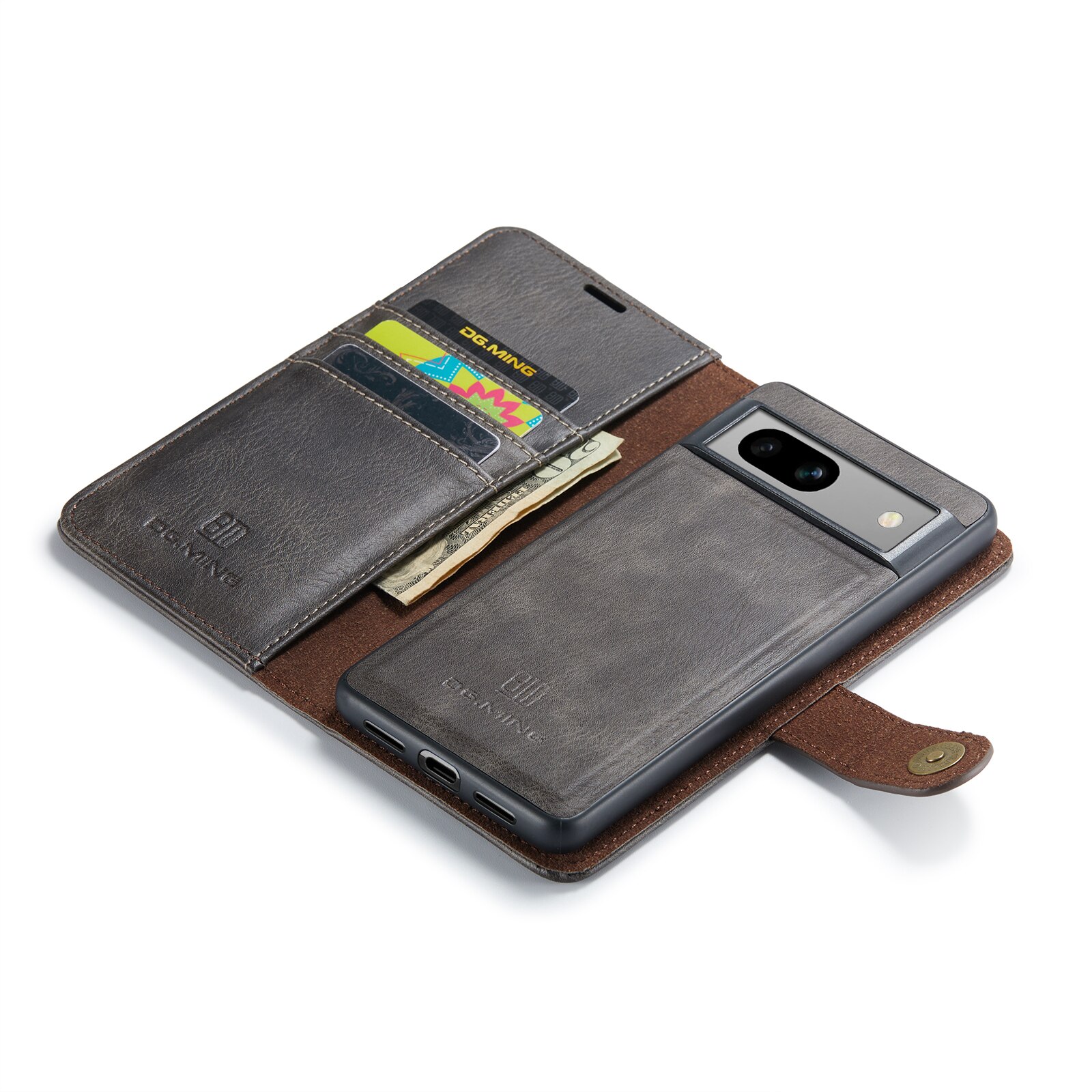 Étui portefeuille Magnet Wallet Google Pixel 7a, Brown