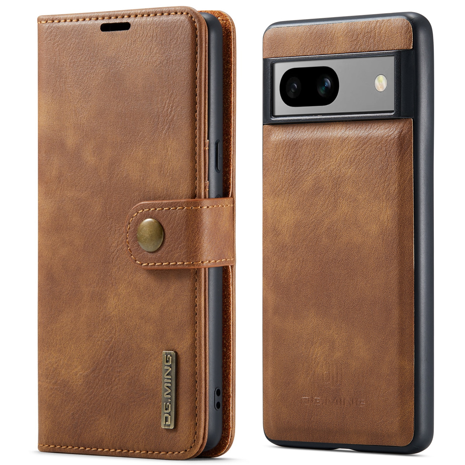 Étui portefeuille Magnet Wallet Google Pixel 7a, Cognac