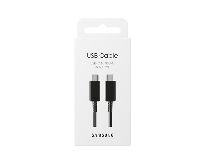 5A USB-C vers USB-C Câble 1.8m, noir