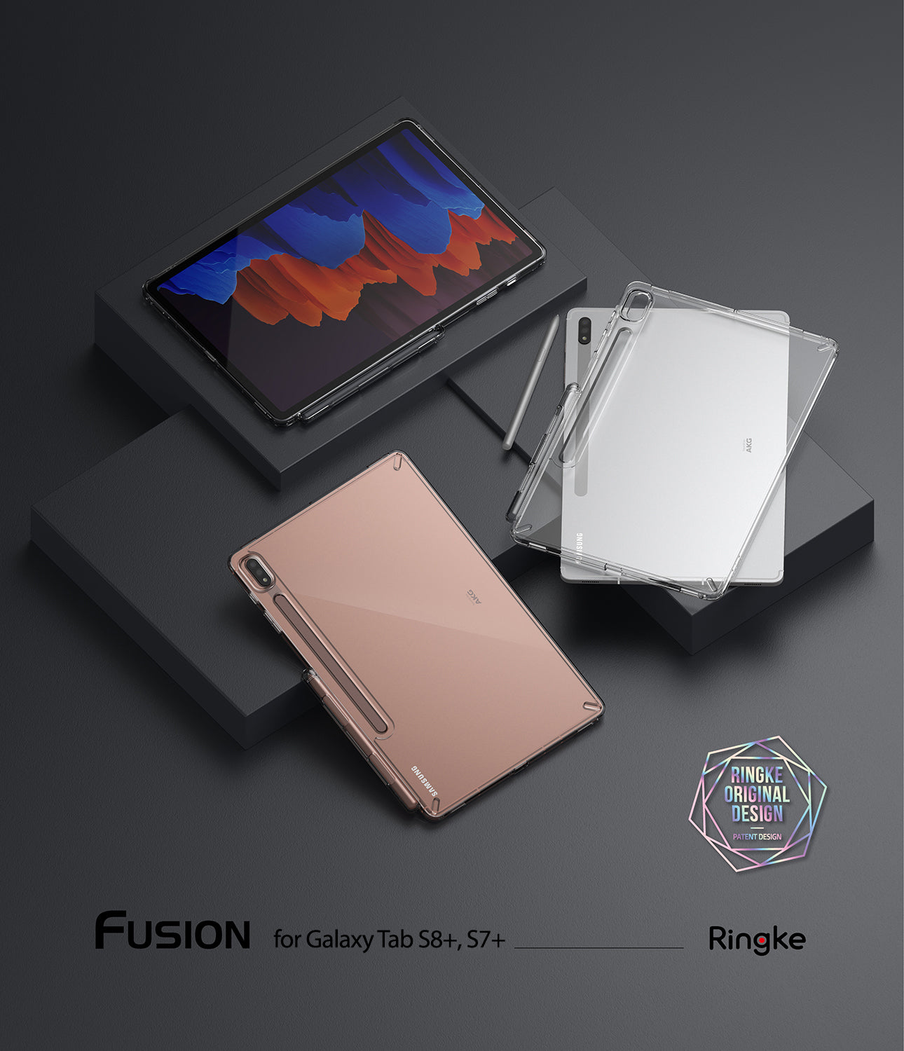 Coque Fusion Samsung Galaxy Tab S7 Plus/S8 Plus 12.4 Clear