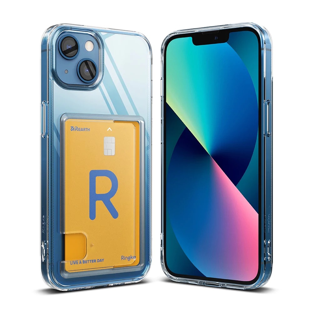 Coque Fusion Card iPhone 13, transparent