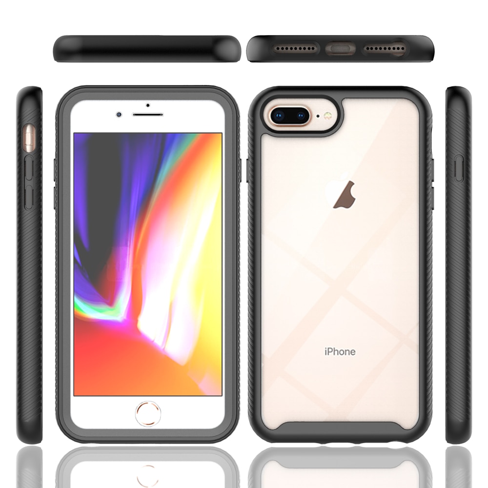 Coque Full Protection iPhone 6 Plus/6S Plus/iPhone 7 Plus/iPhone 8 Plus, Noir