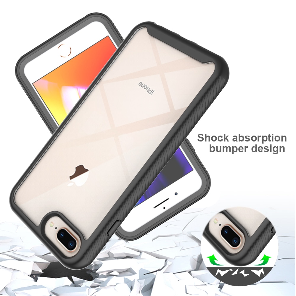 Coque Full Protection iPhone 6 Plus/6S Plus/iPhone 7 Plus/iPhone 8 Plus, Noir