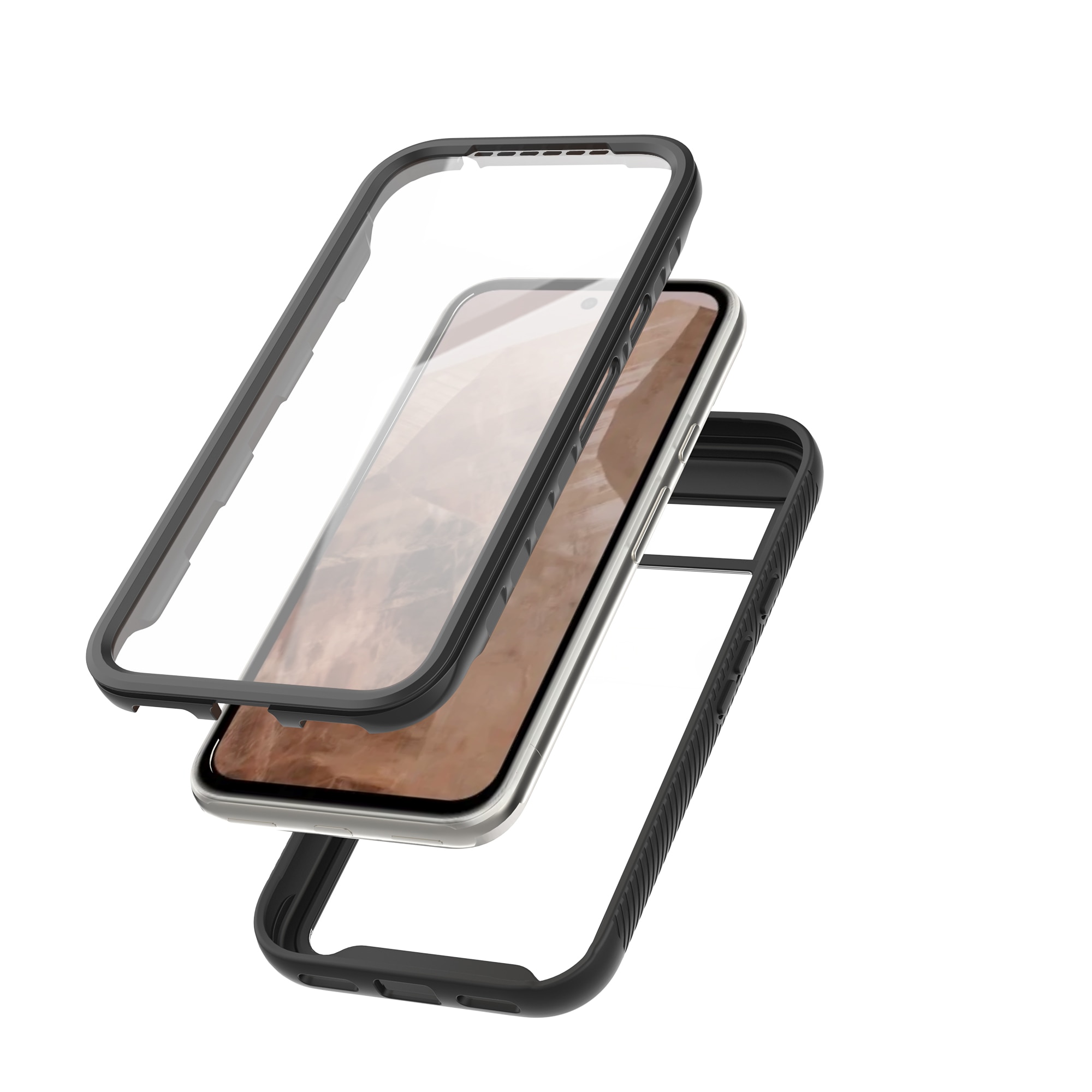 Coque Full Protection Google Pixel 8a, Noir
