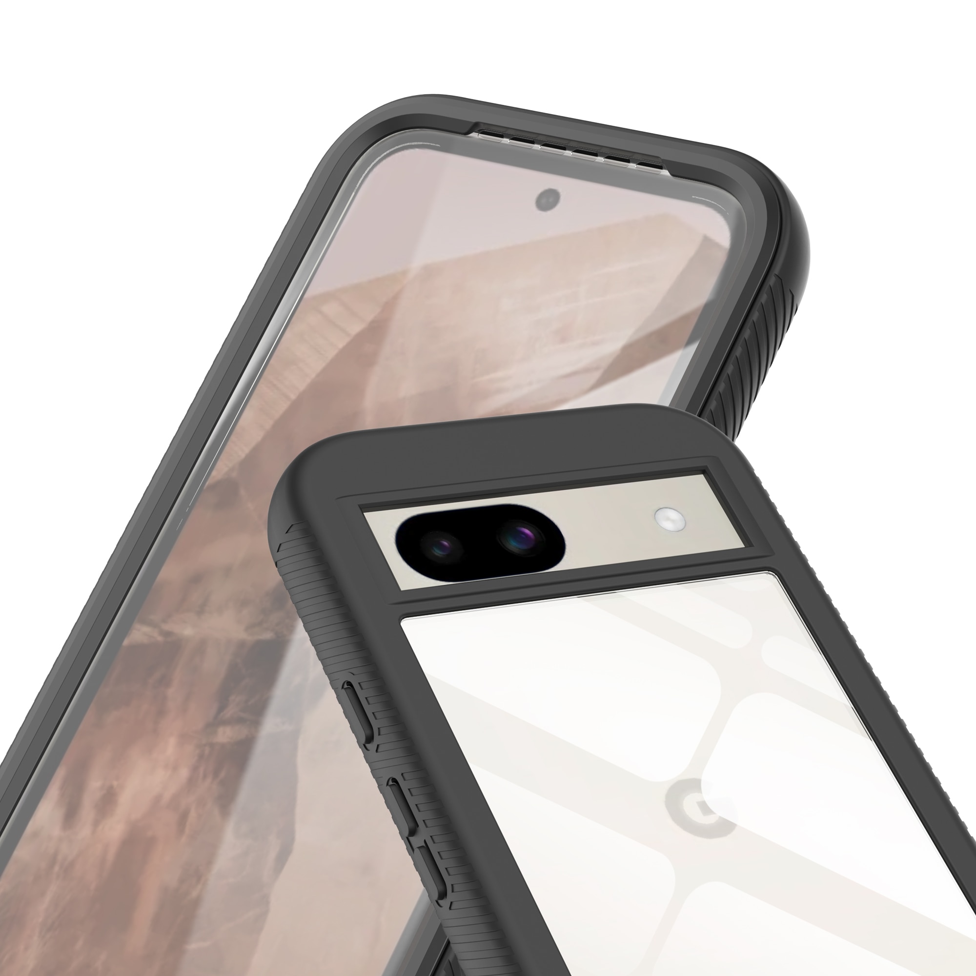 Coque Full Protection Google Pixel 8a, noir