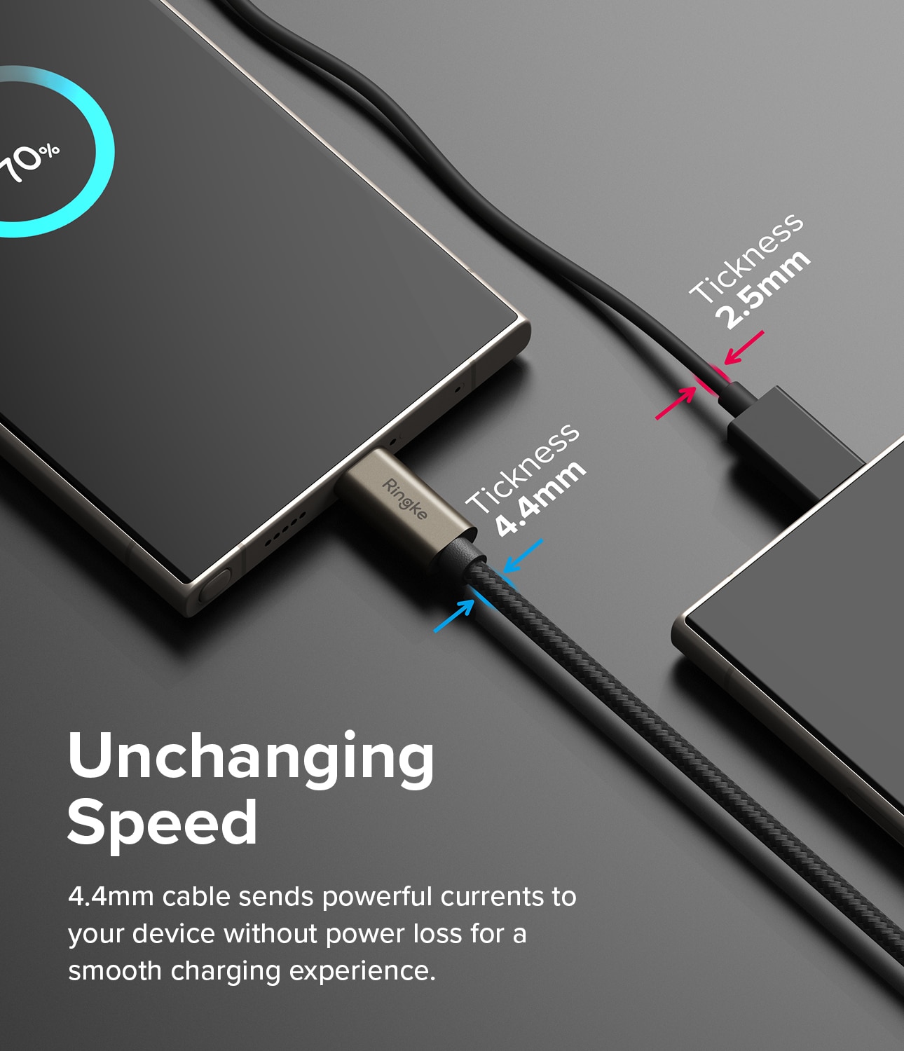 Fast Charging Basic Câble USB-A -> USB-C 1m, noir