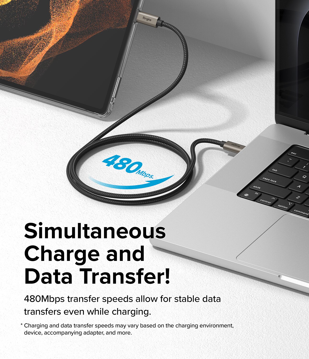 Fast Charging Basic Câble USB-C -> USB-C 0,5m, noir