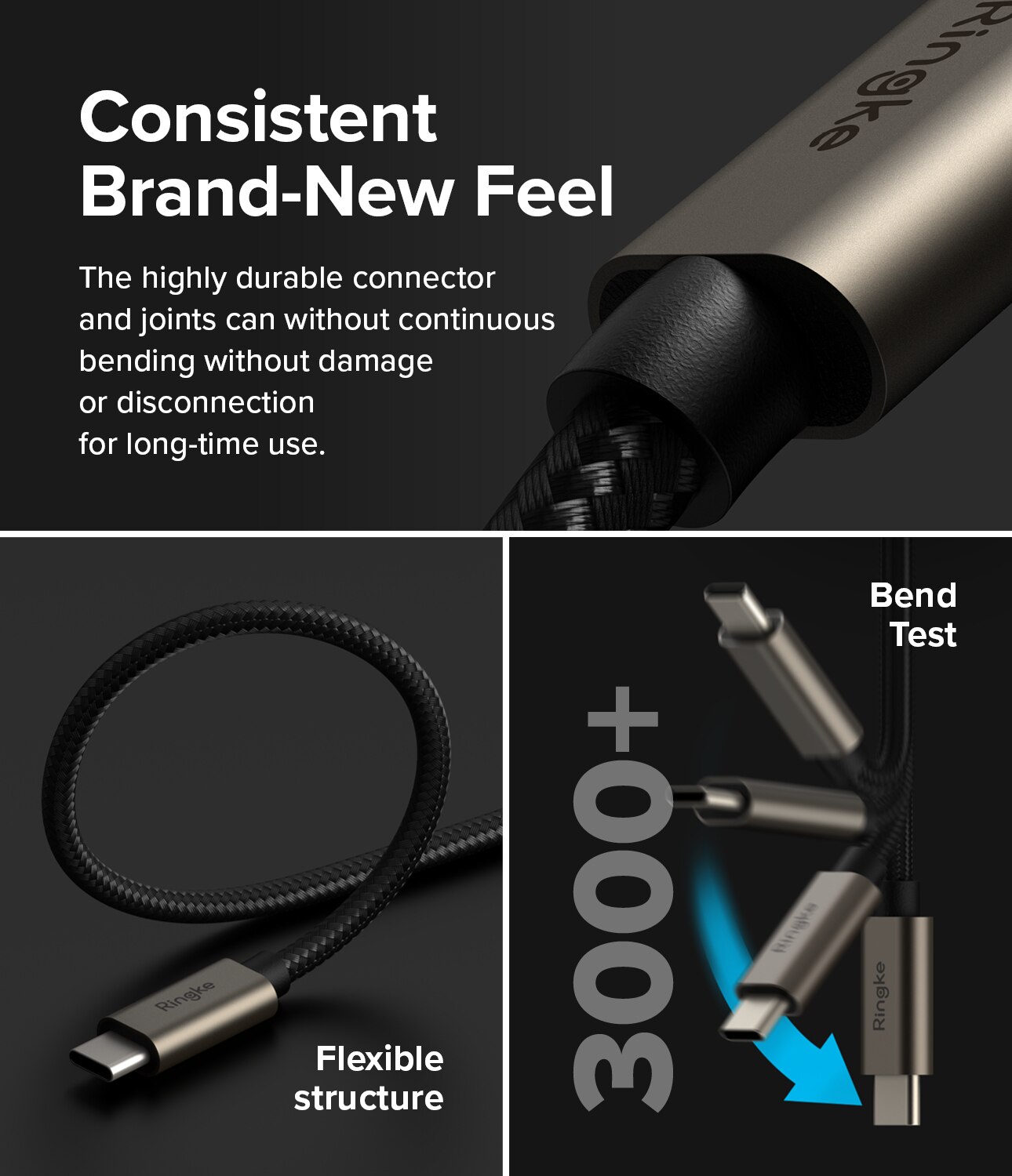 Fast Charging Basic Câble USB-C -> USB-C 0,5m, noir