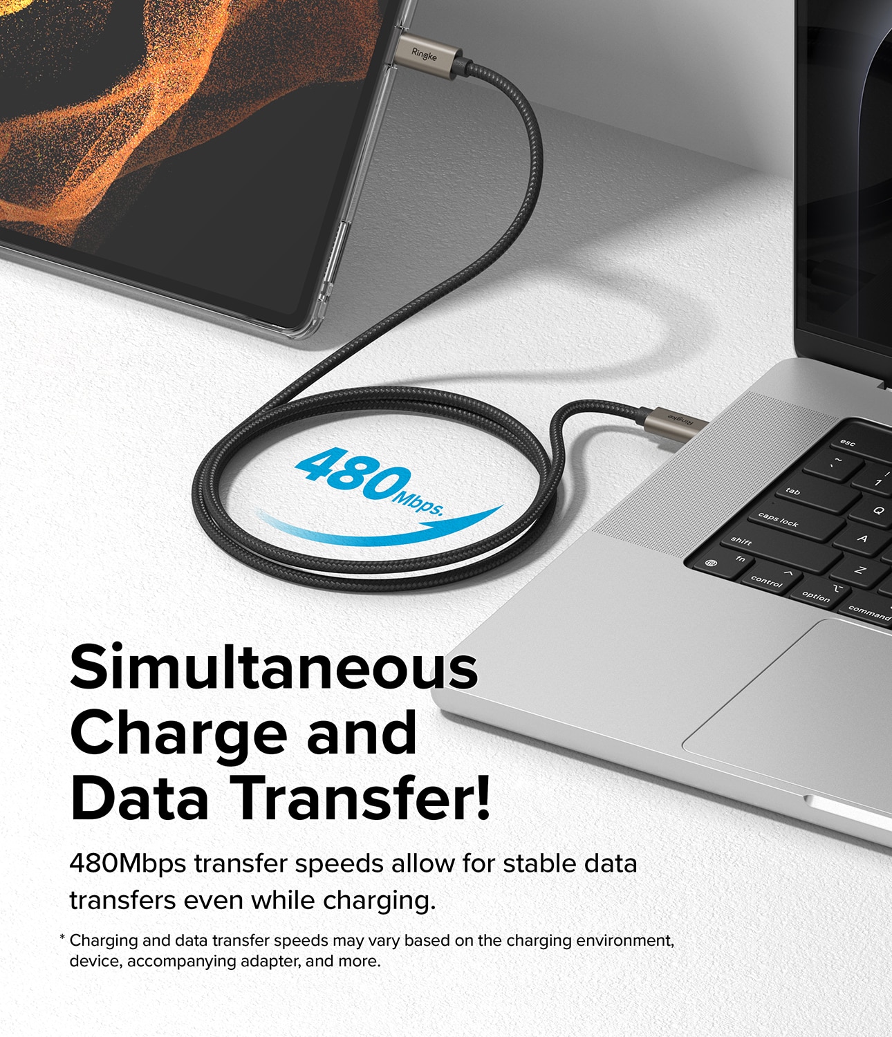 Fast Charging Basic Câble USB-C -> USB-C 1m, noir