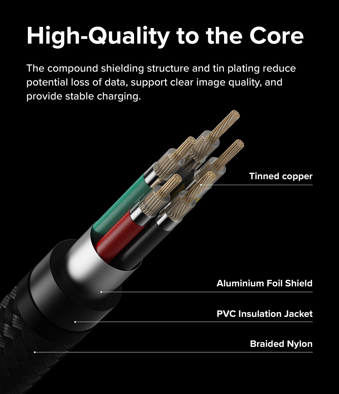 Fast Charging Basic Câble USB-C -> USB-C 1m, noir