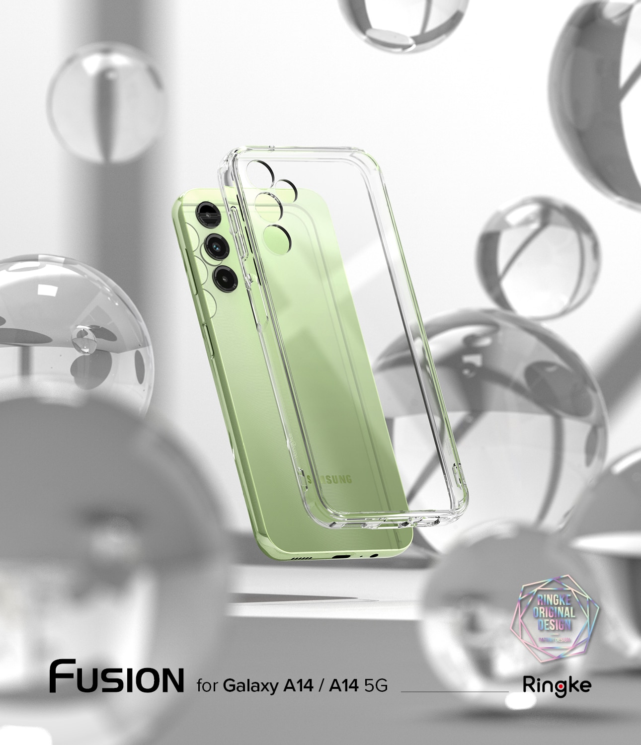Coque Fusion Samsung Galaxy A14, Transparent
