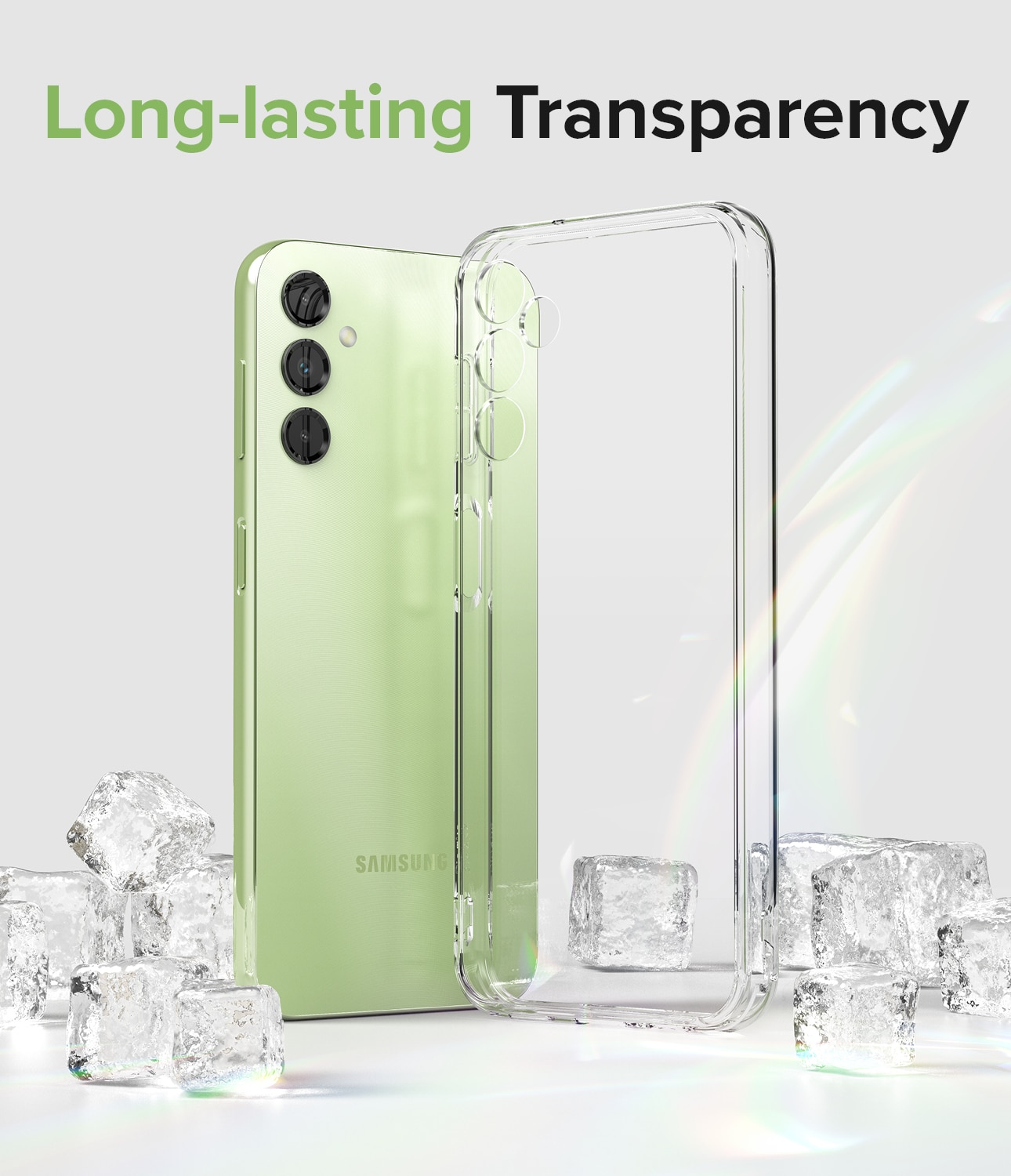 Coque Fusion Samsung Galaxy A14, Transparent