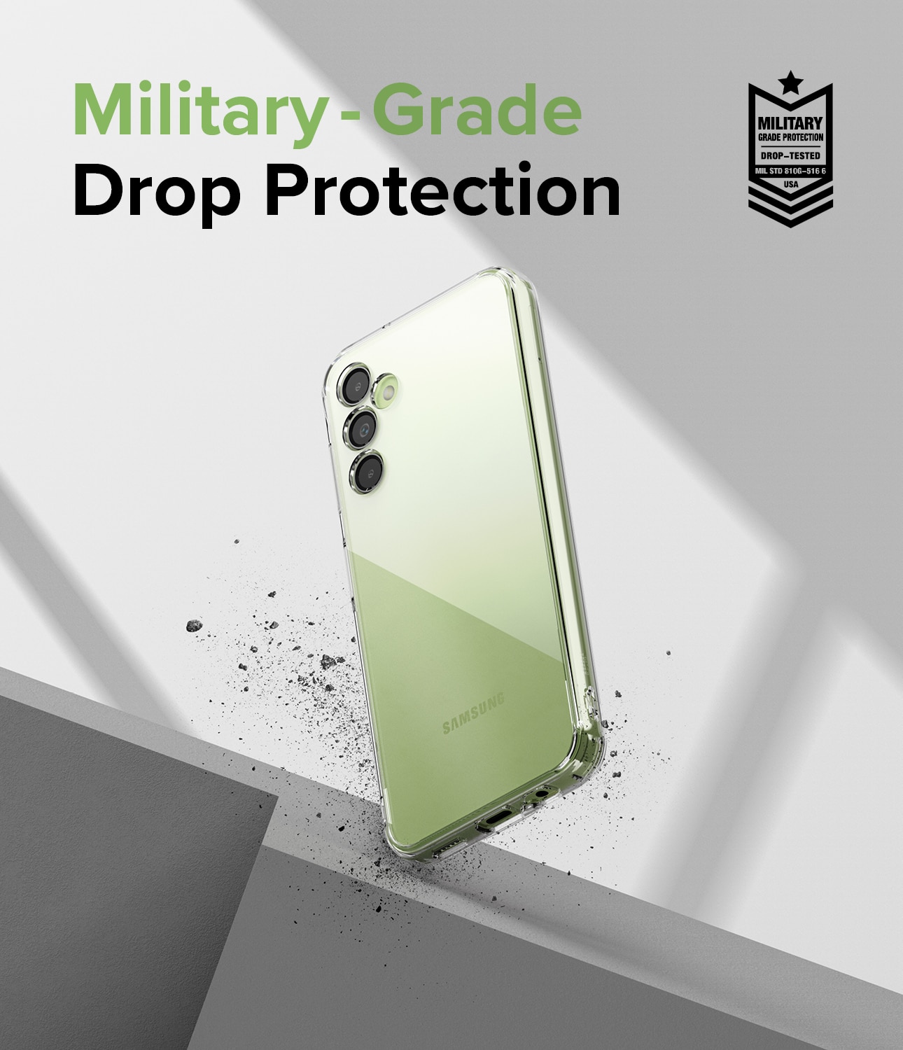 Coque Fusion Samsung Galaxy A14, Transparent