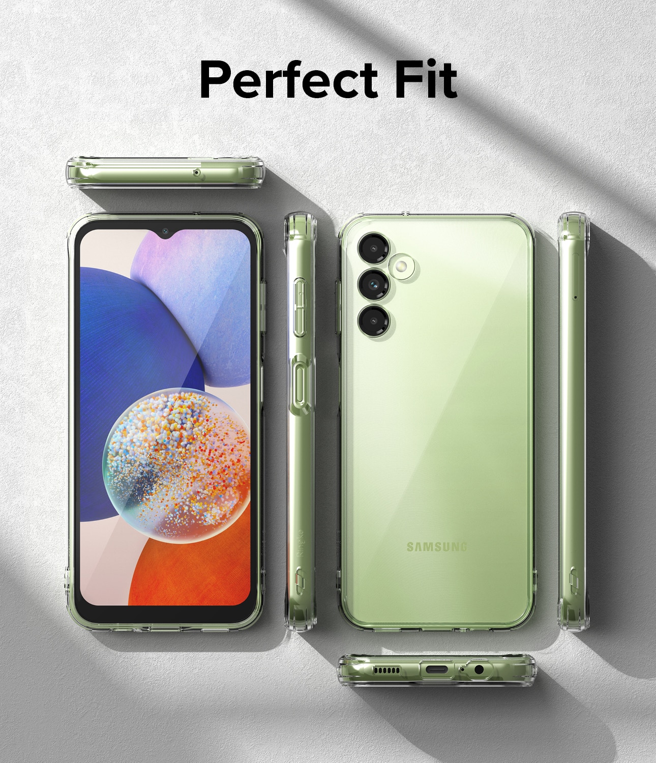 Coque Fusion Samsung Galaxy A14, Transparent