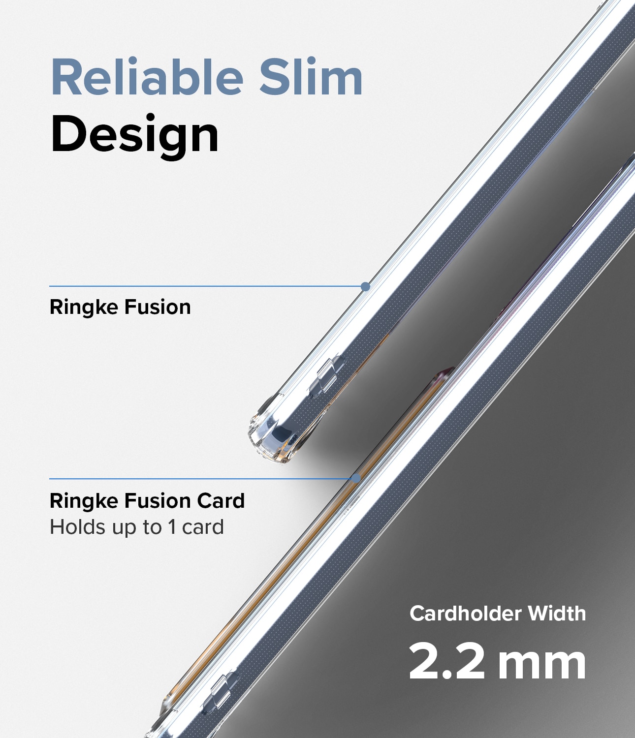 Coque Fusion Card Samsung Galaxy A53 Transparent