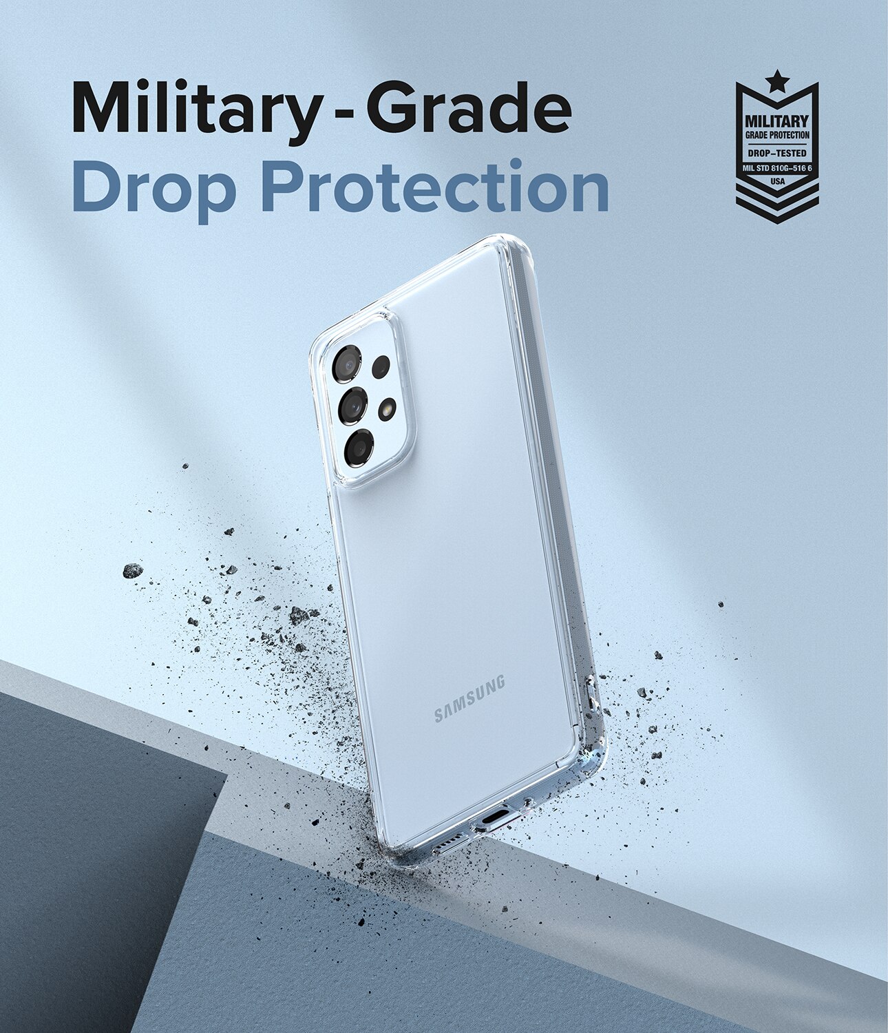 Coque Fusion Samsung Galaxy A53, Transparent
