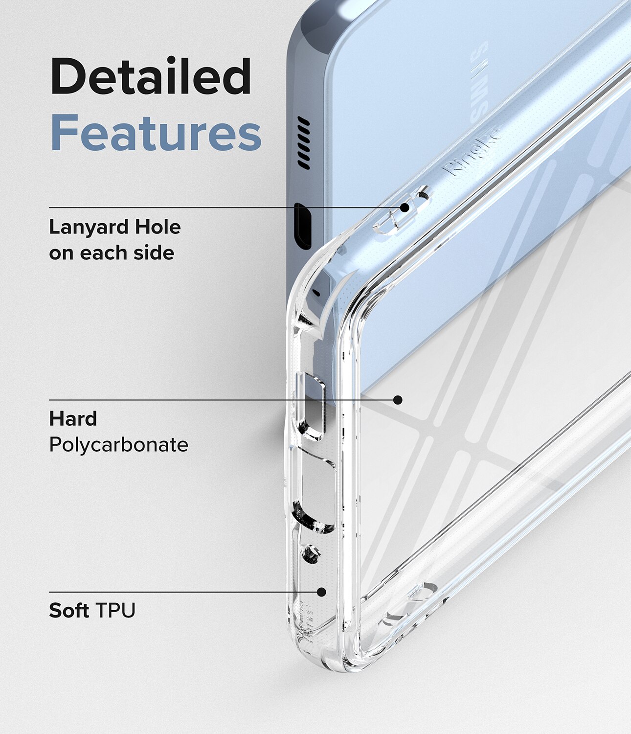 Coque Fusion Samsung Galaxy A53, Transparent