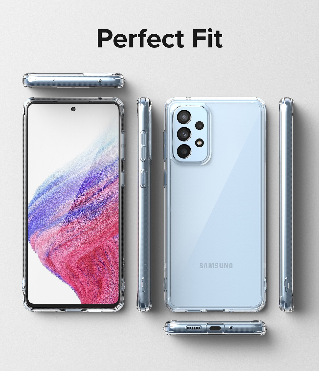 Coque Fusion Samsung Galaxy A53, Transparent