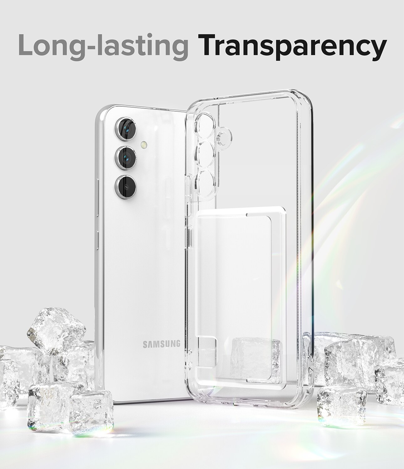 Coque Fusion Card Samsung Galaxy A54, transparent