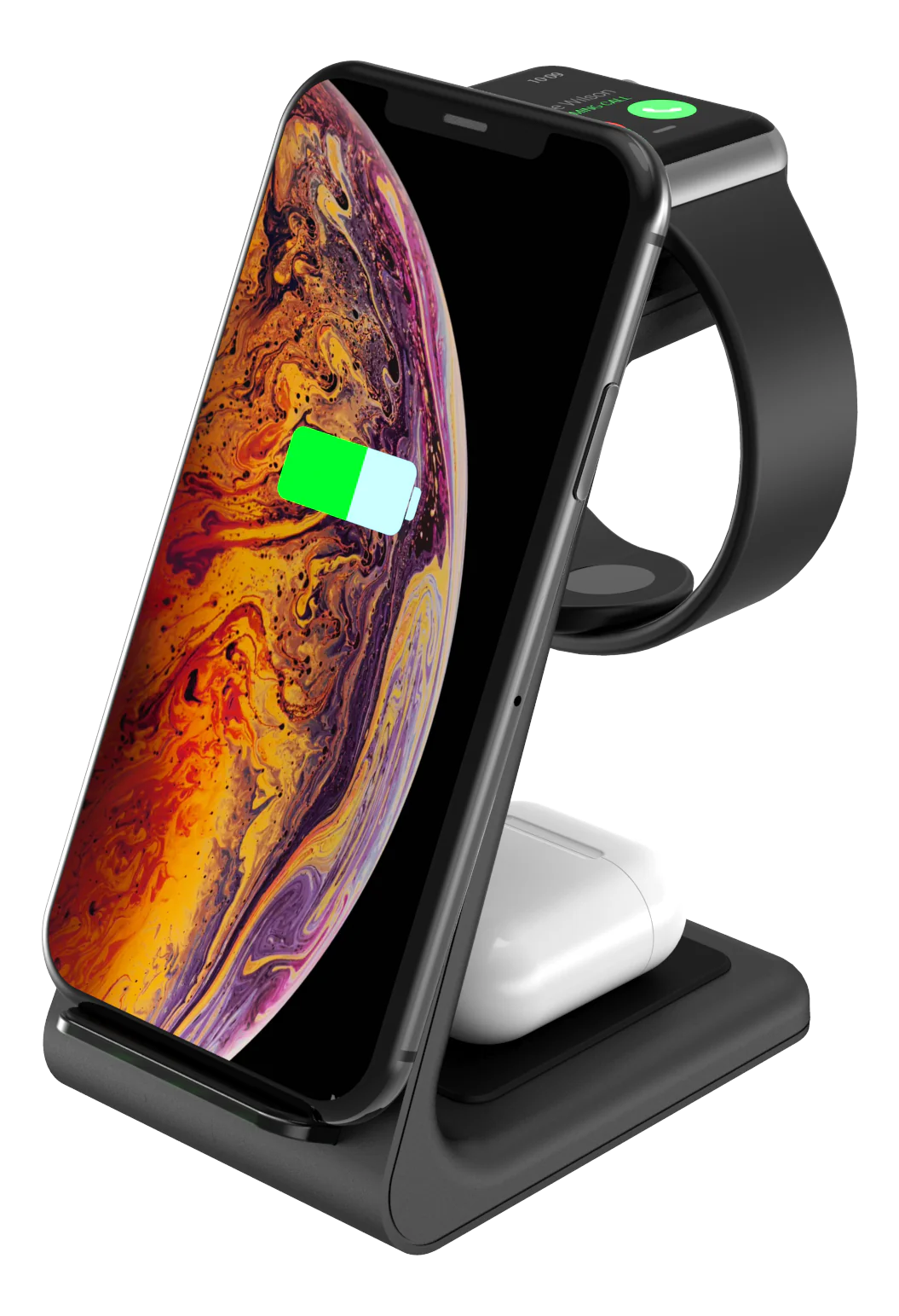 Wireless Charger 3-in-1, noir