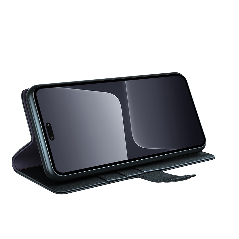 Étui en cuir veritable Xiaomi 13 Lite, Noir