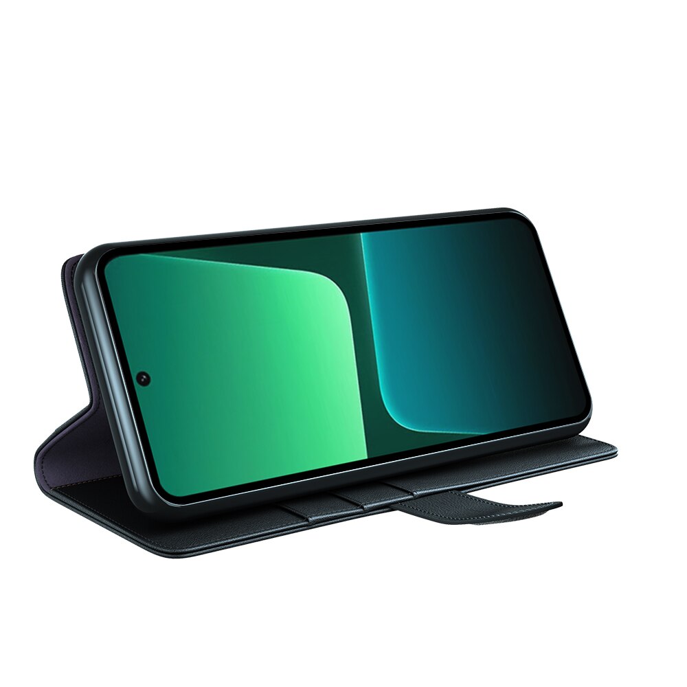 Étui en cuir veritable Xiaomi 13 Pro, Noir
