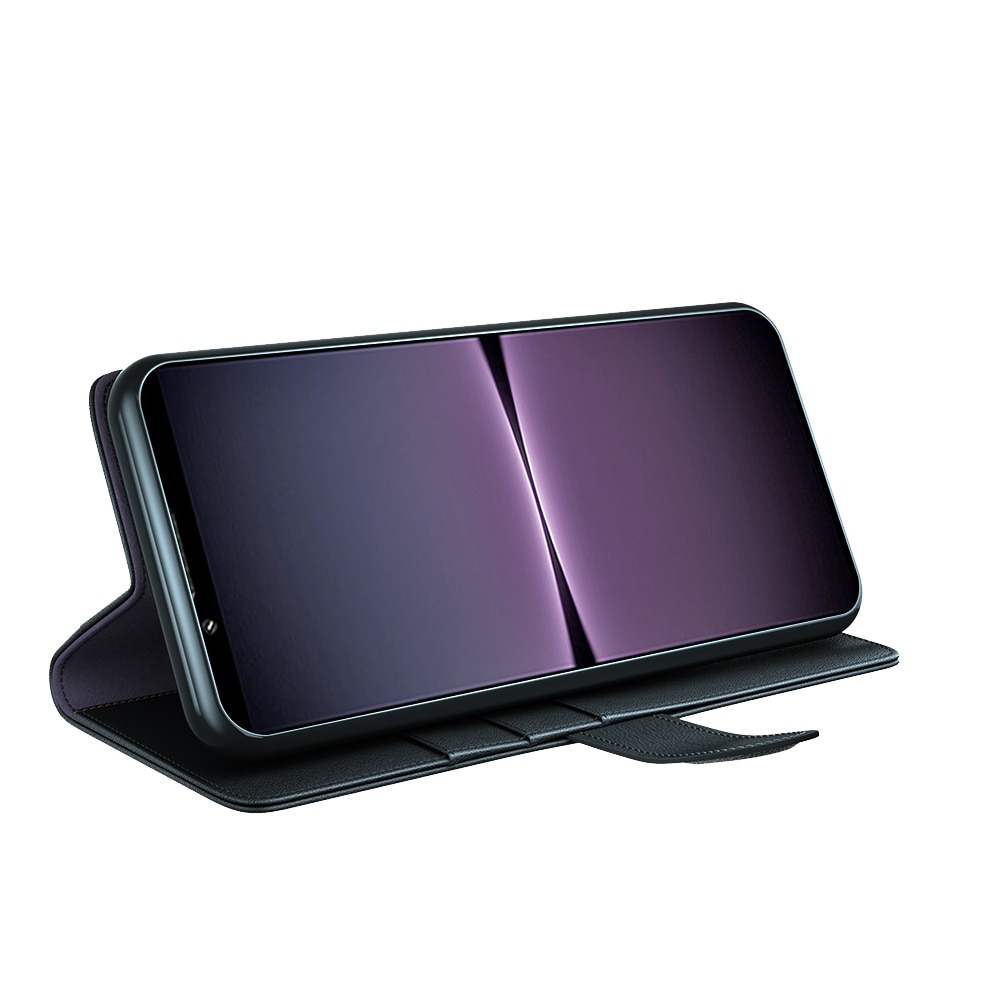 Étui en cuir veritable Sony Xperia 1 IV, Noir