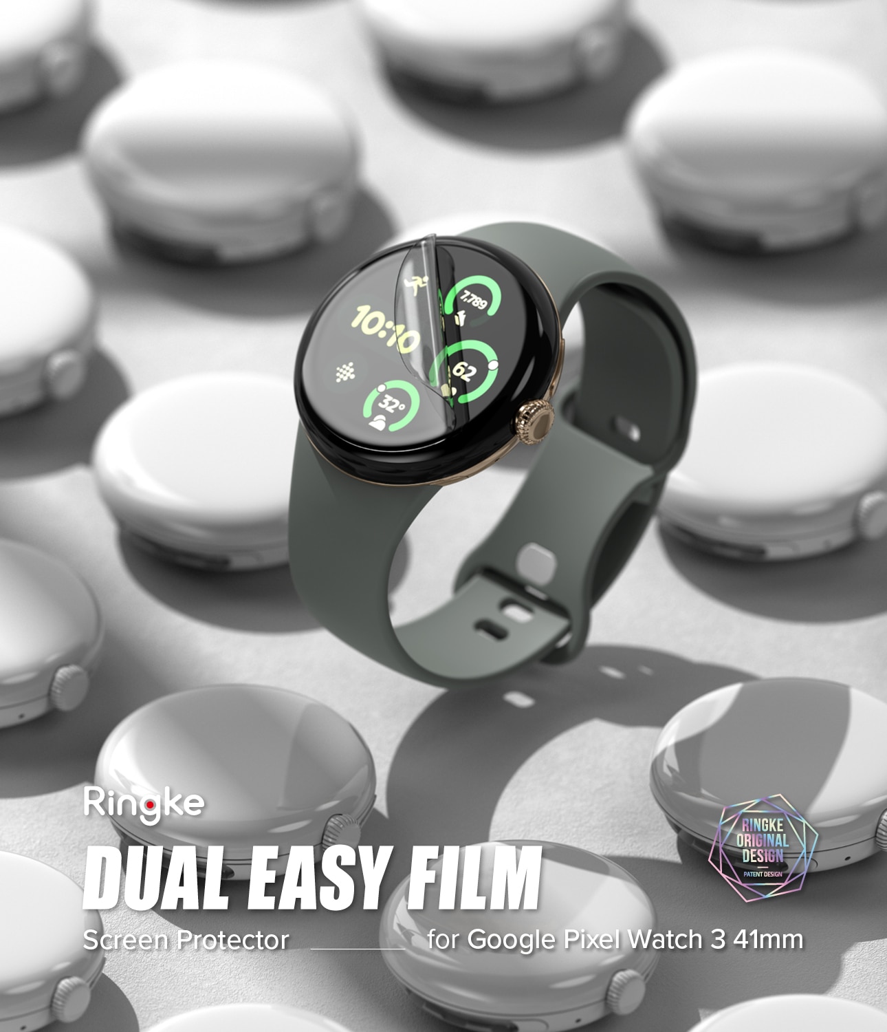 Dual Easy Screen Protector (3 pièces) Google Pixel Watch 3 41mm