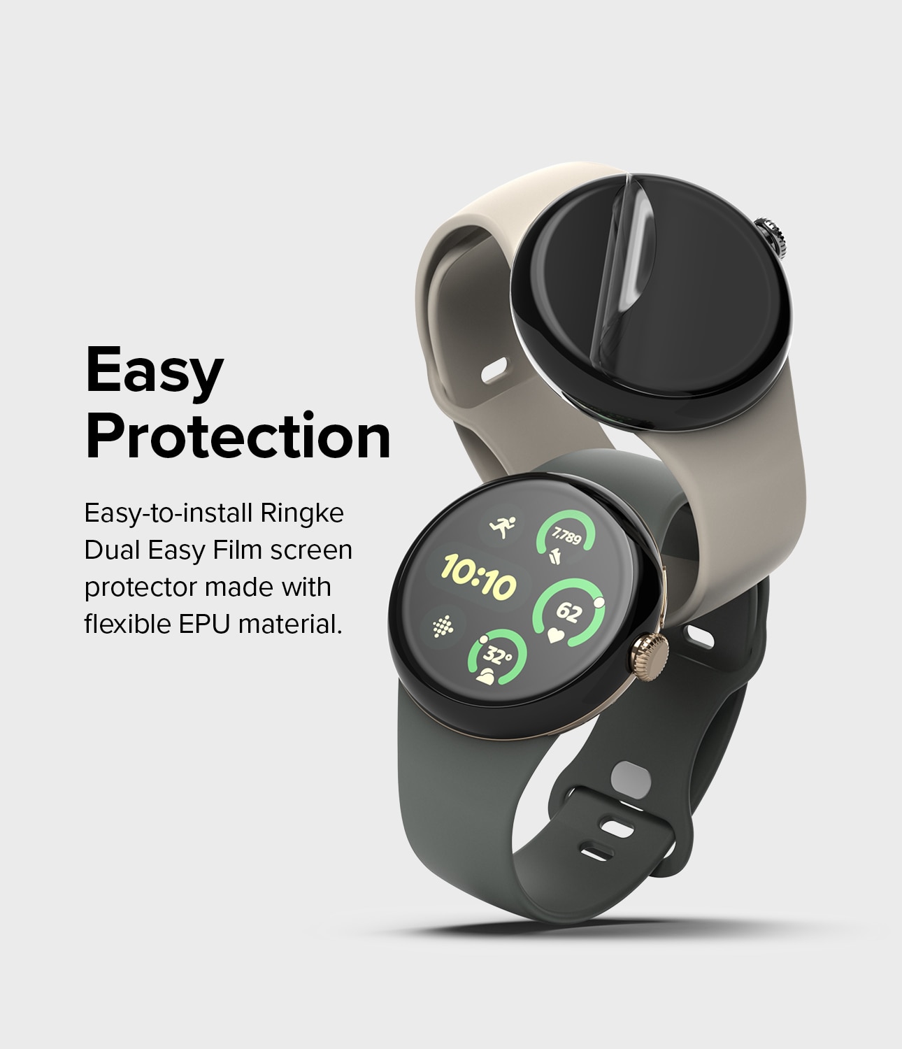 Dual Easy Screen Protector (3 pièces) Google Pixel Watch 3 45mm