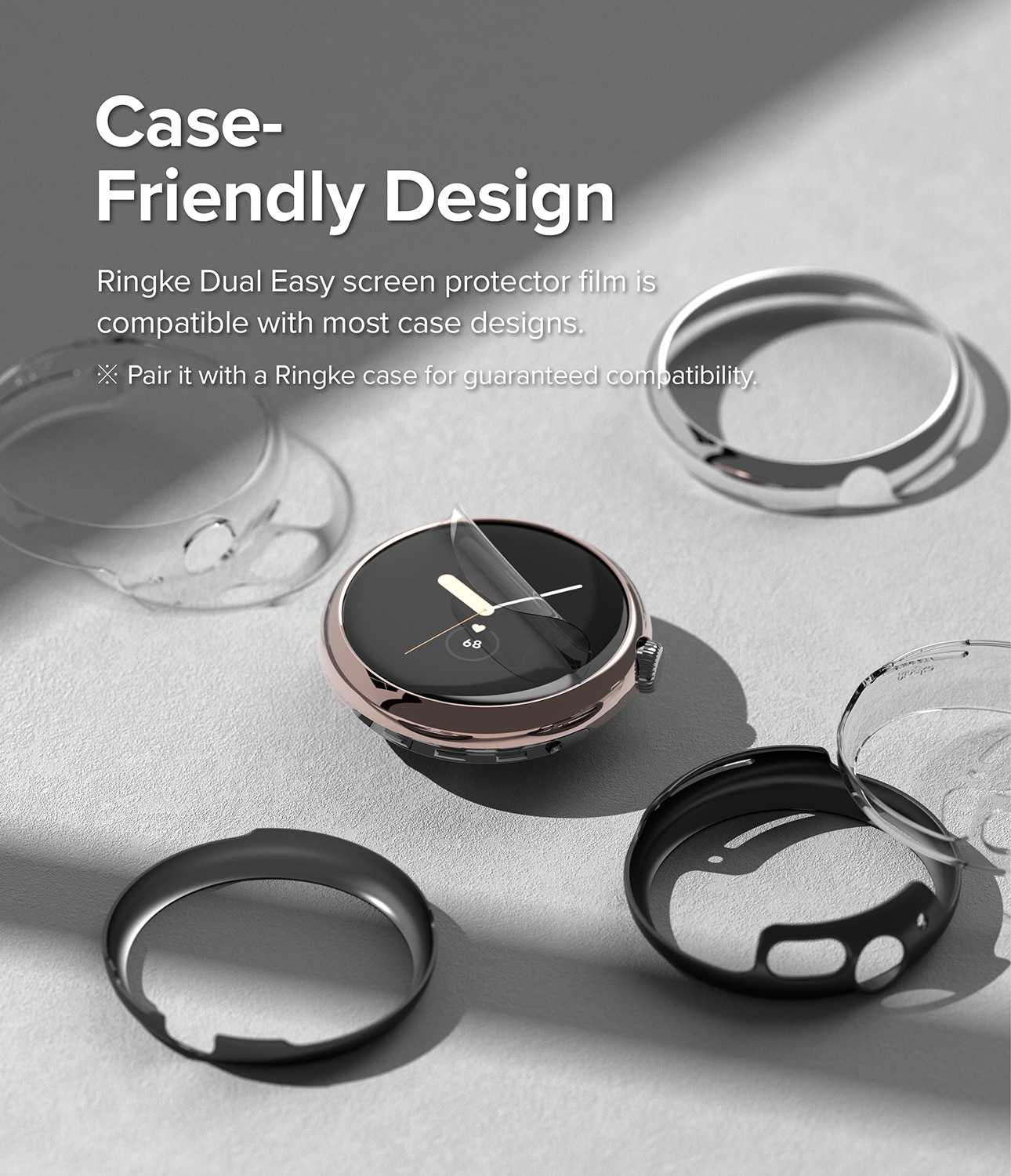 Dual Easy Screen Protector (3 pièces) Google Pixel Watch 2