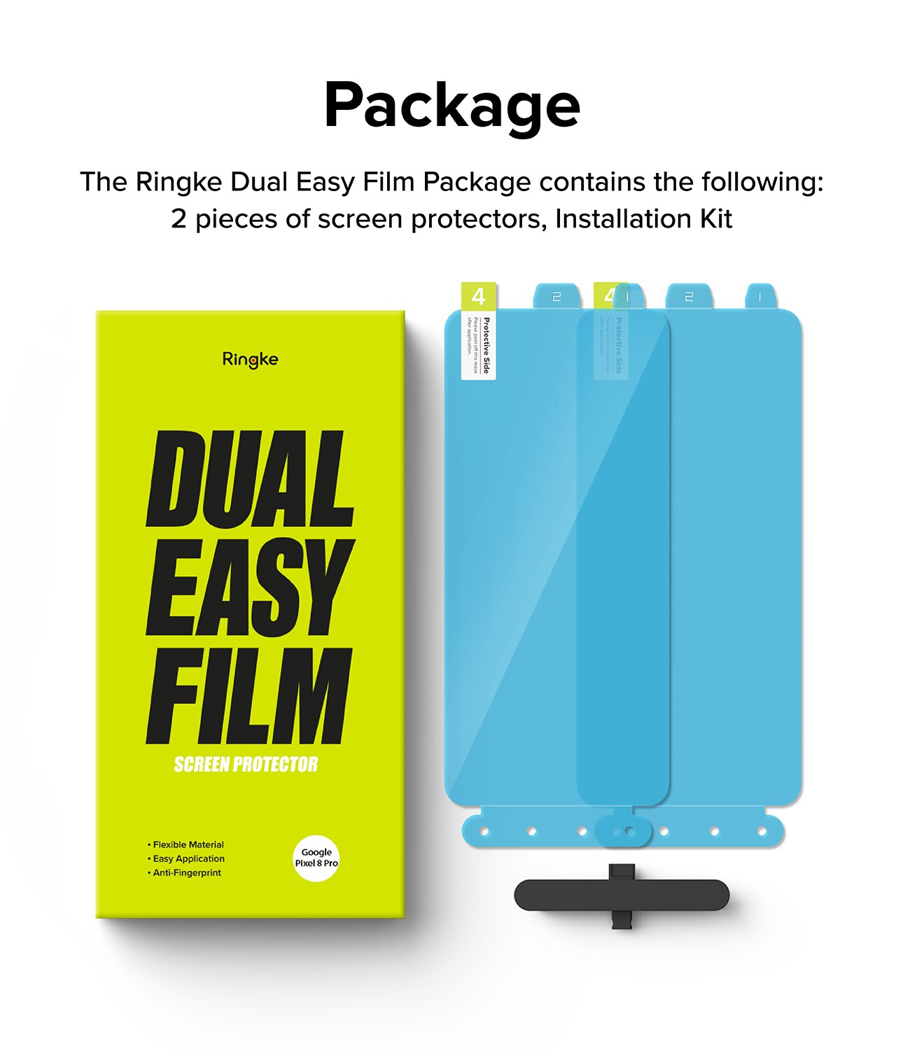 Dual Easy Screen Protector (2 pièces) Google Pixel 8 Pro